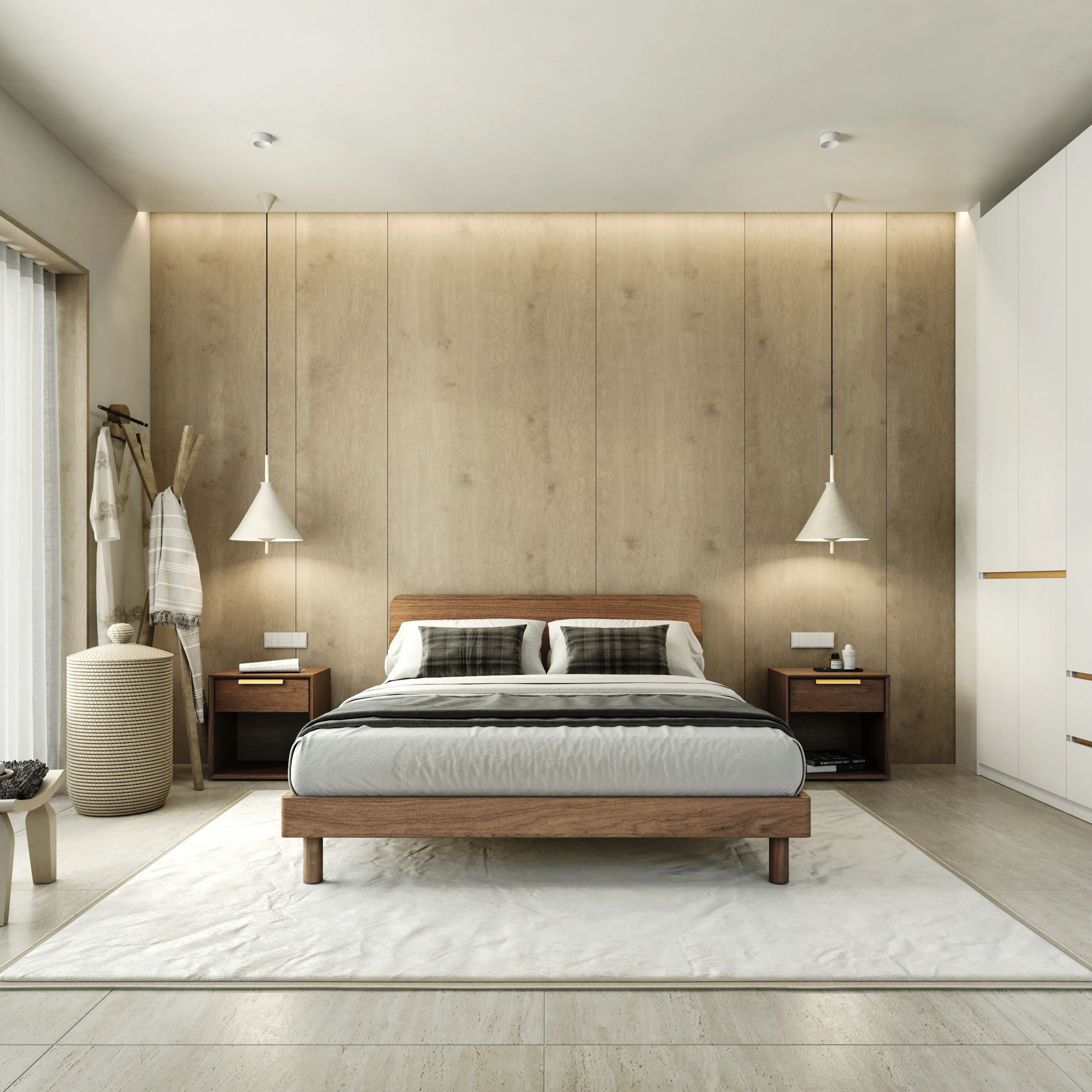 Mowa Bed - Solid Teak/Walnut/Oak Wood (Queen) - Image 23