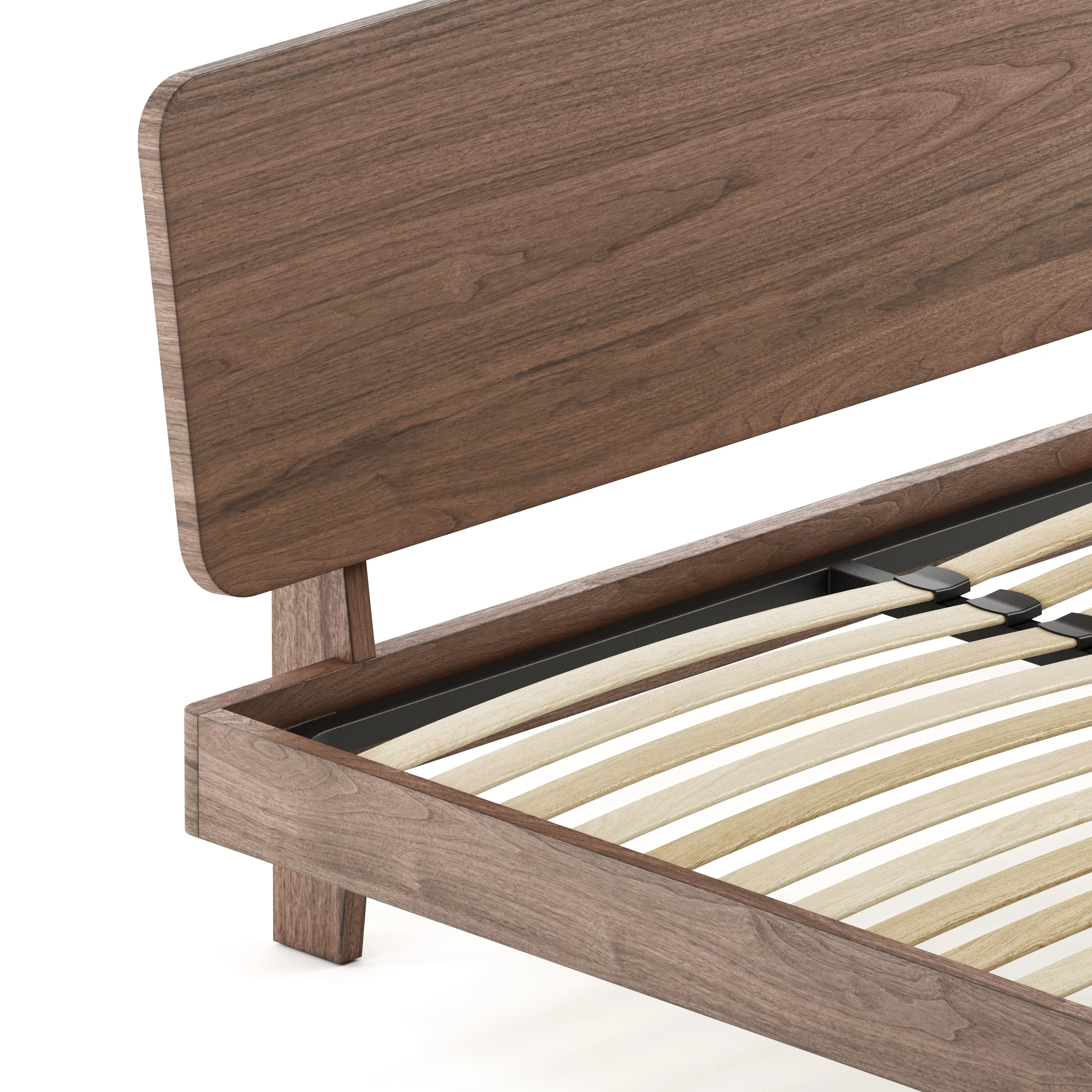 Mowa Bed - Solid Teak/Walnut/Oak Wood (King) - Image 26