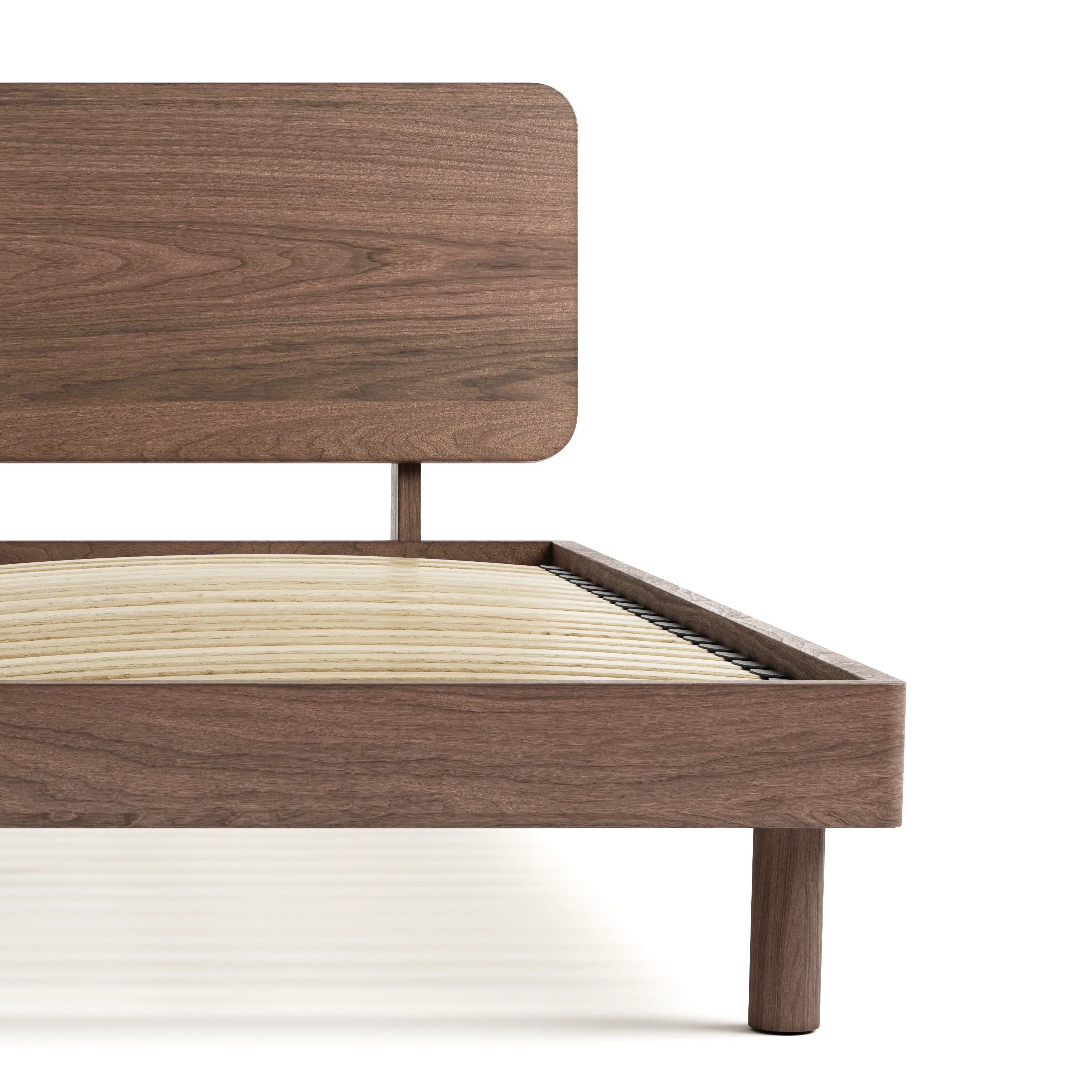 Mowa Bed - Solid Teak/Walnut/Oak Wood (King) - Image 25