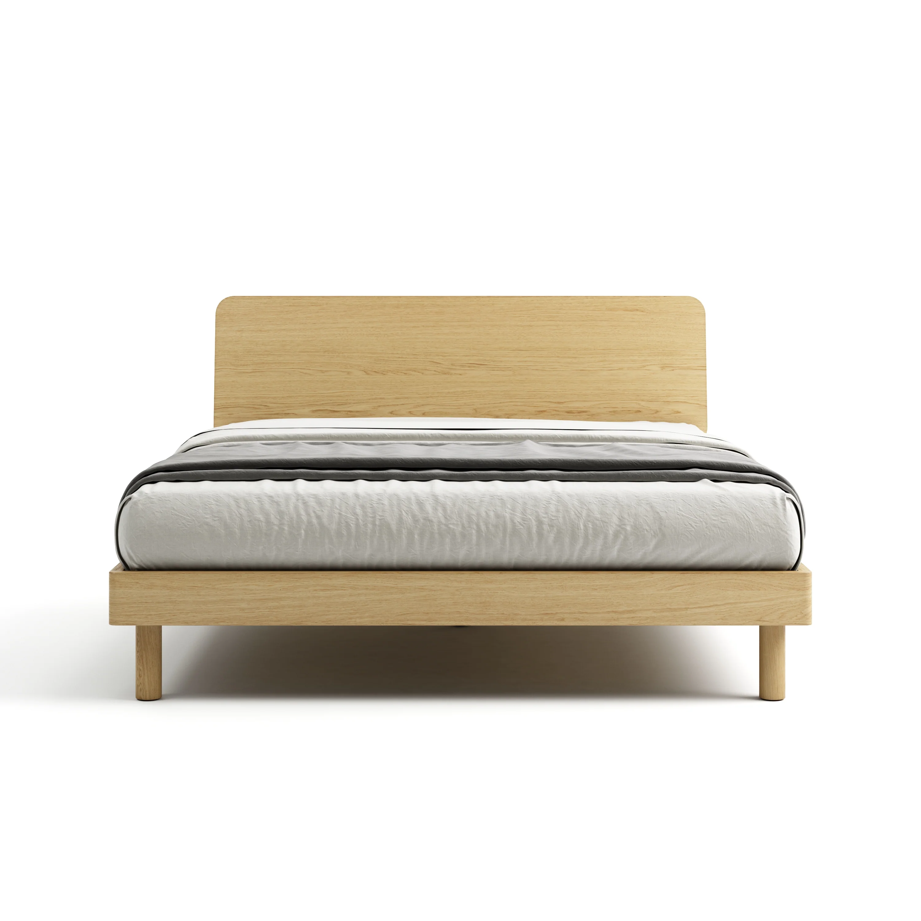 Mowa Bed - Solid Teak/Walnut/Oak Wood (Queen) - Image 32