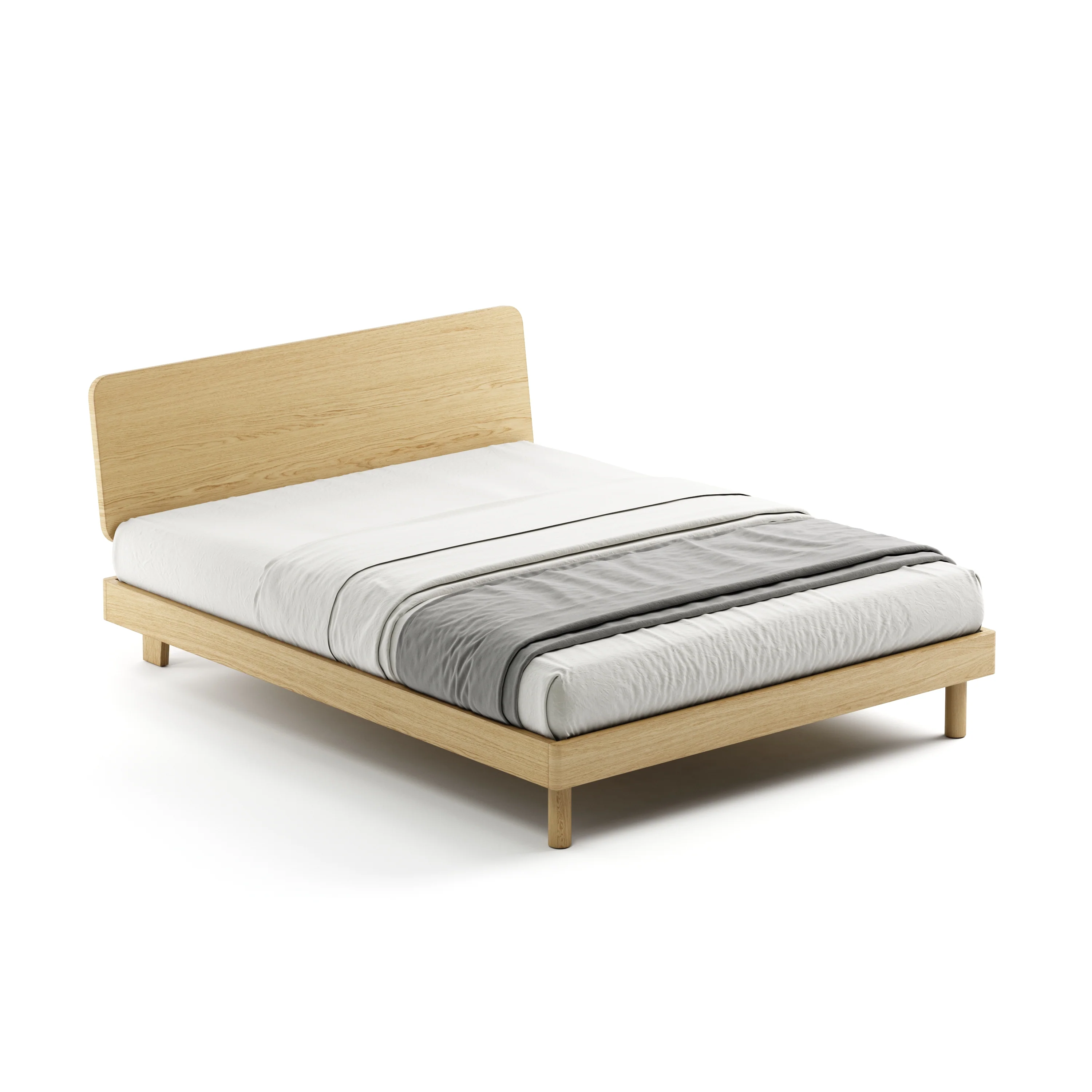 Mowa Bed - Solid Teak/Walnut/Oak Wood (Queen) - Image 34