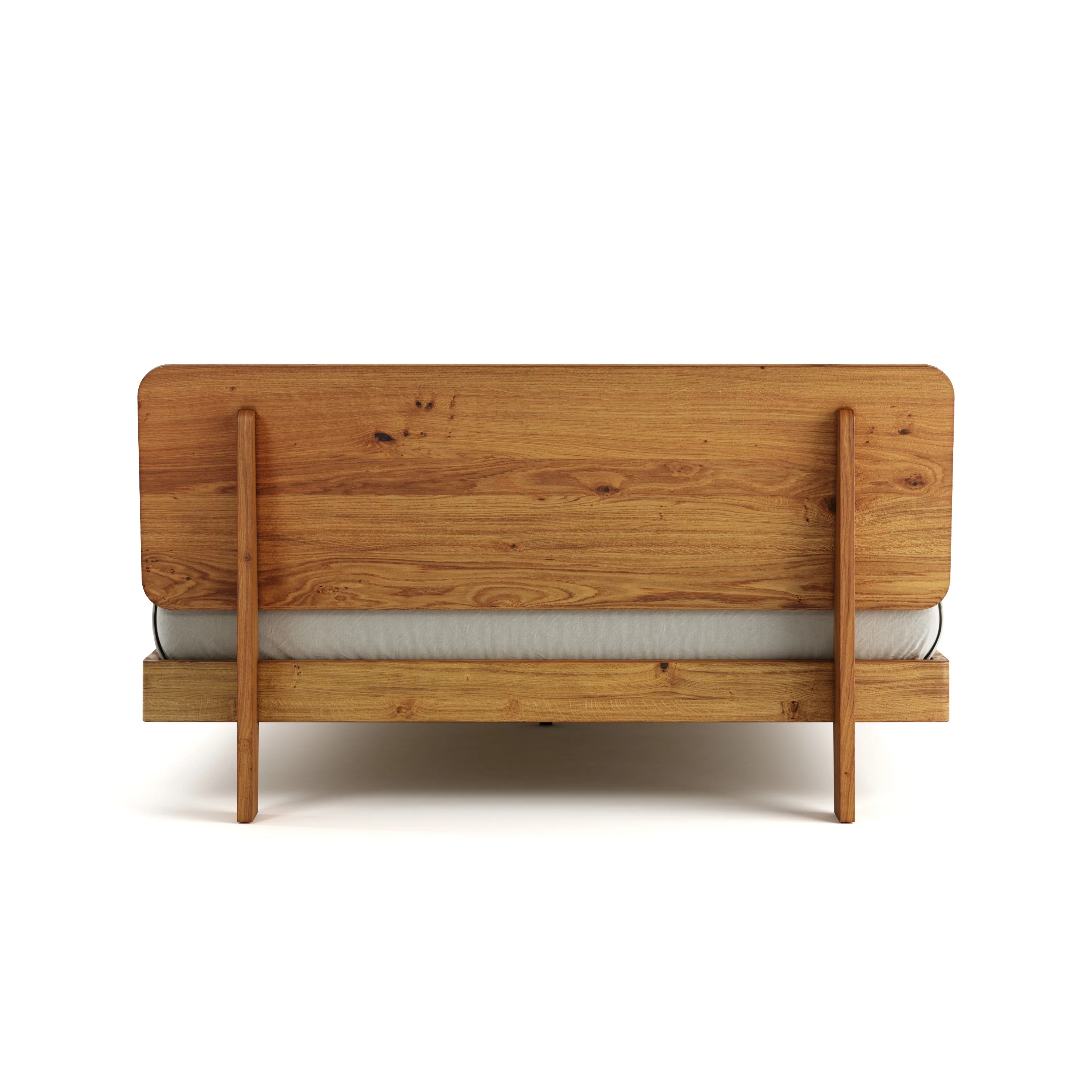 Mowa Bed - Solid Teak/Walnut/Oak Wood (Queen) - Image 4