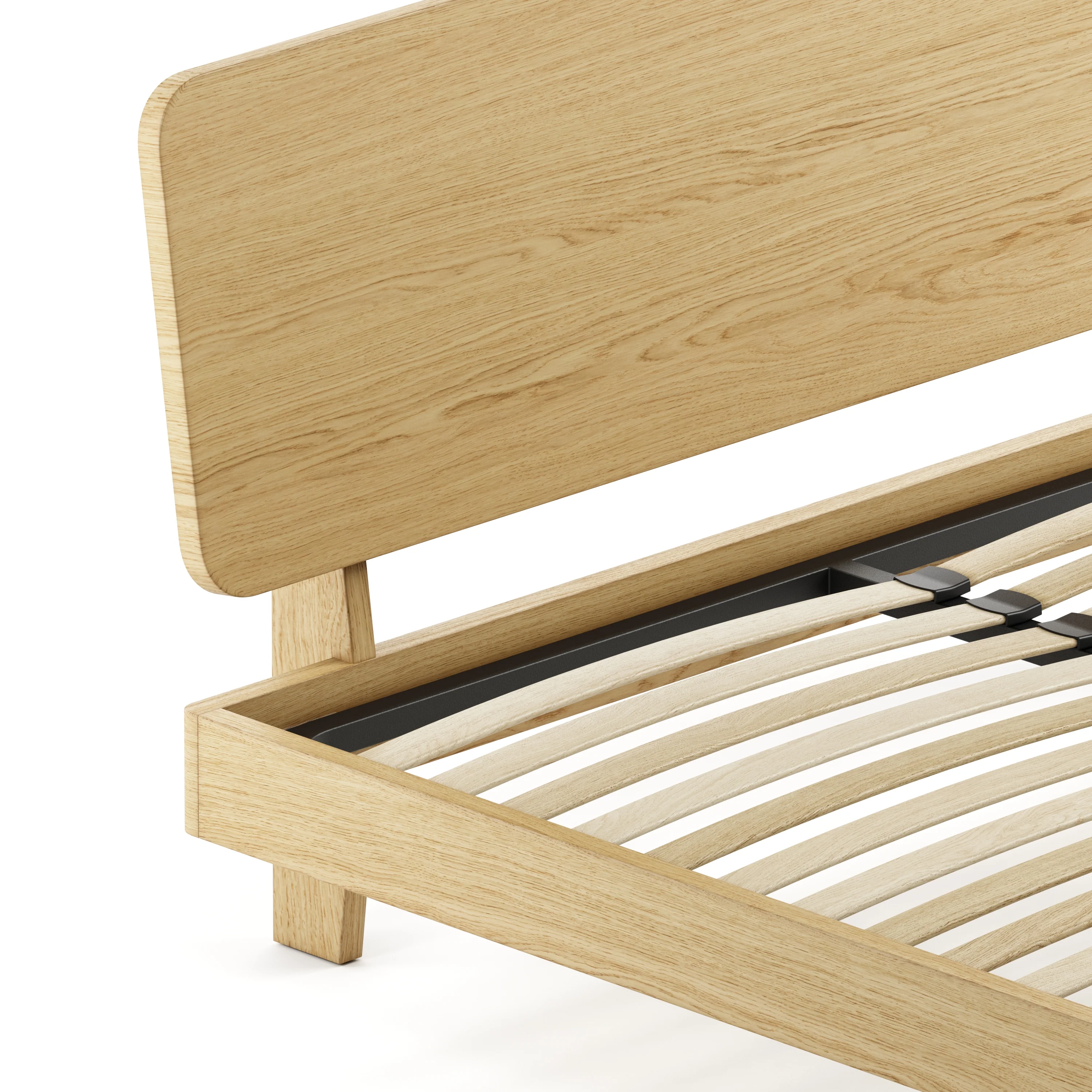 Mowa Bed - Solid Teak/Walnut/Oak Wood (King) - Image 39