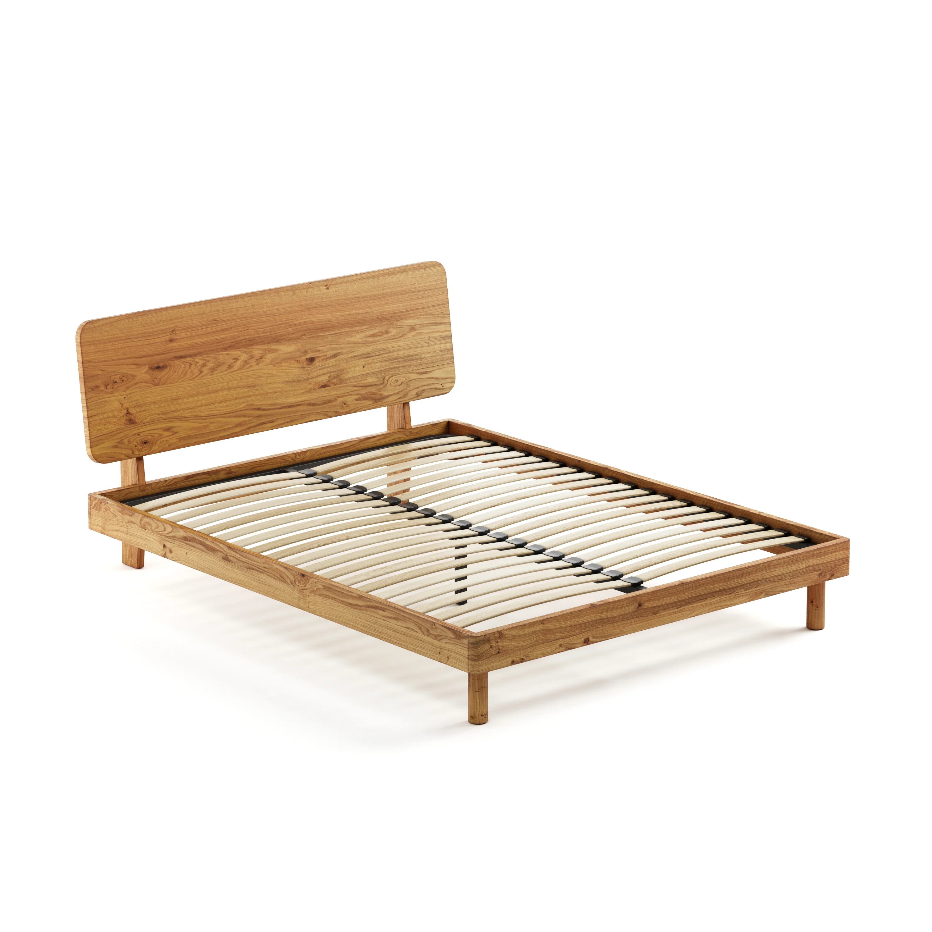 Mowa Bed - Solid Teak/Walnut/Oak Wood (Queen) - Image 6