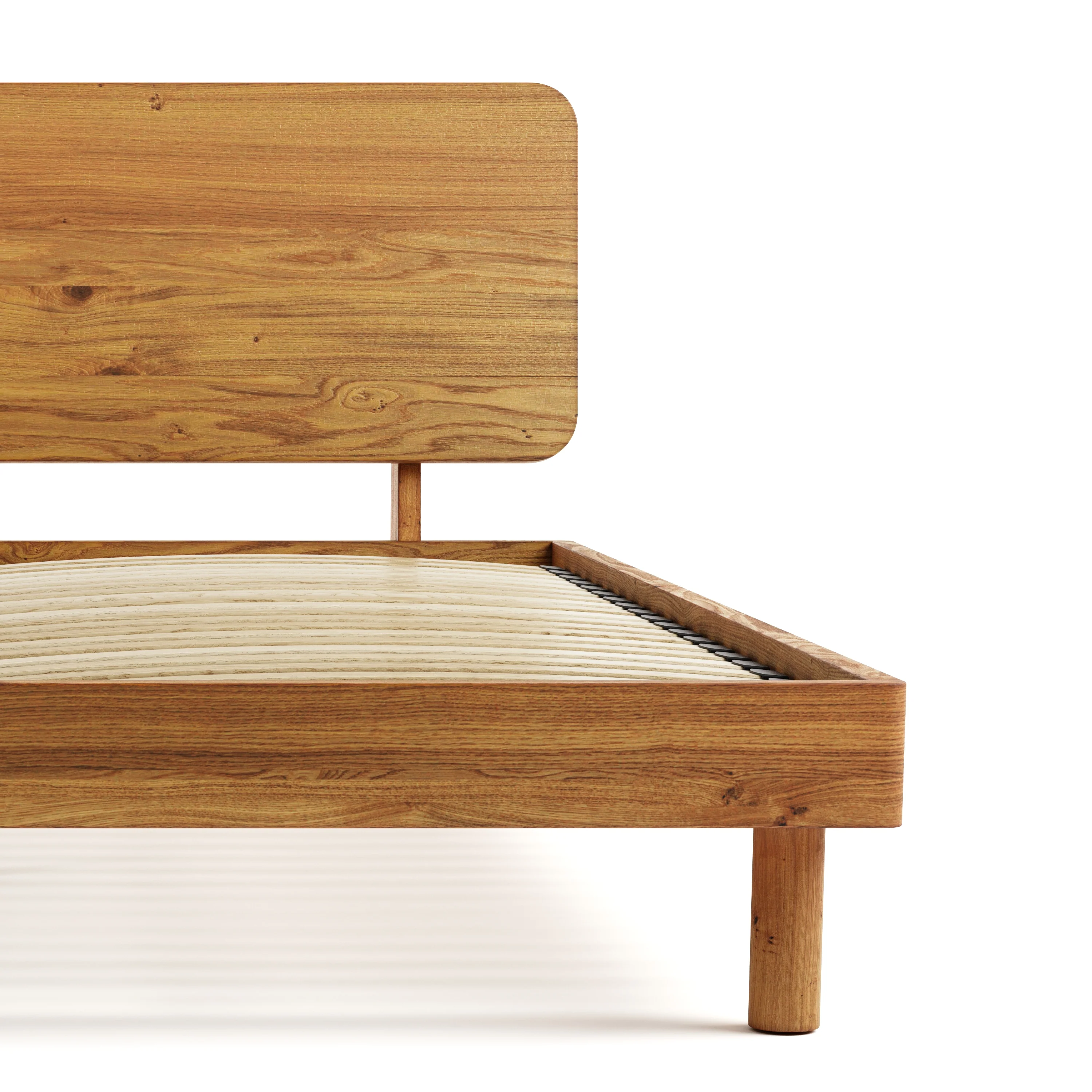 Mowa Bed - Solid Teak/Walnut/Oak Wood (King) - Image 7