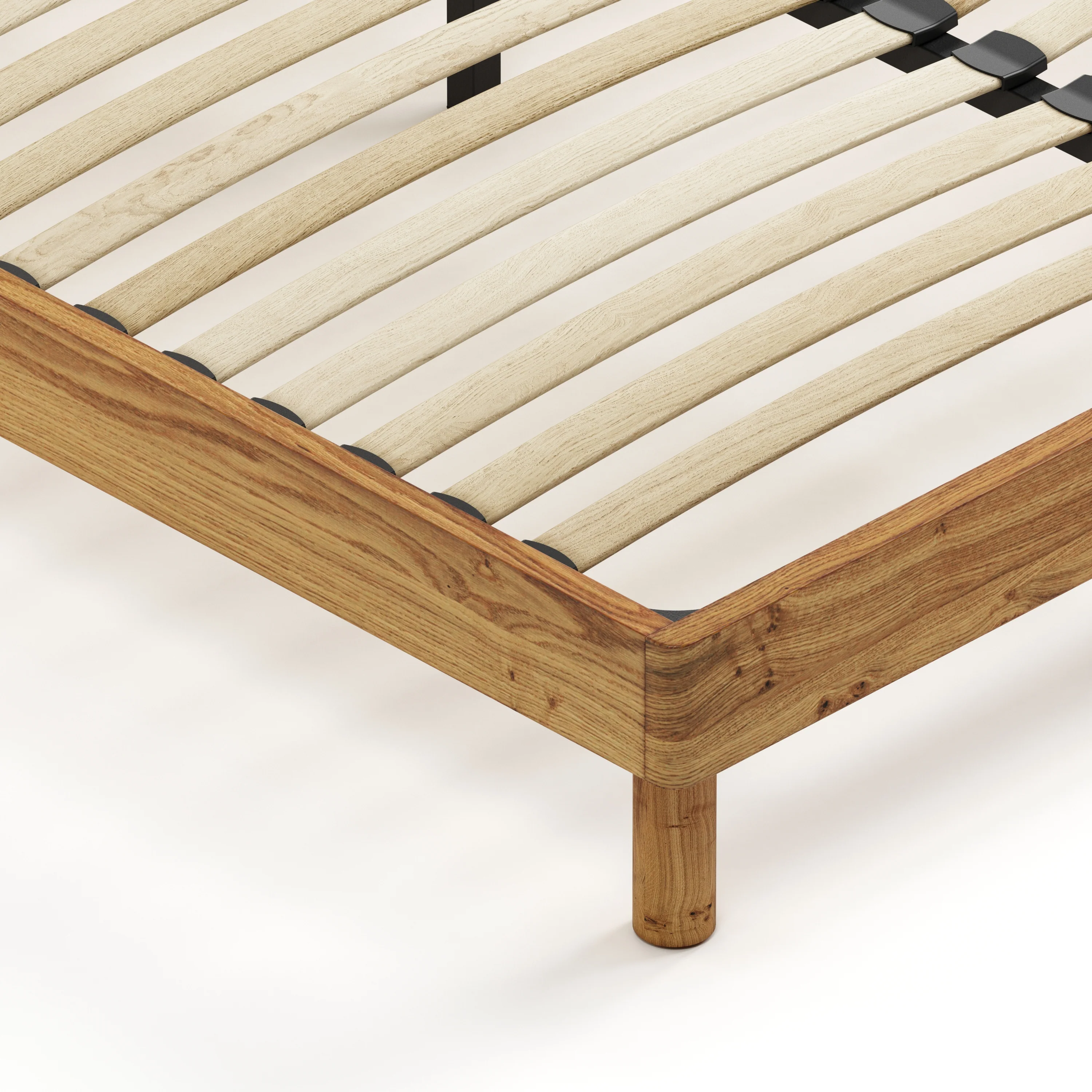 Mowa Bed - Solid Teak/Walnut/Oak Wood (King) - Image 9