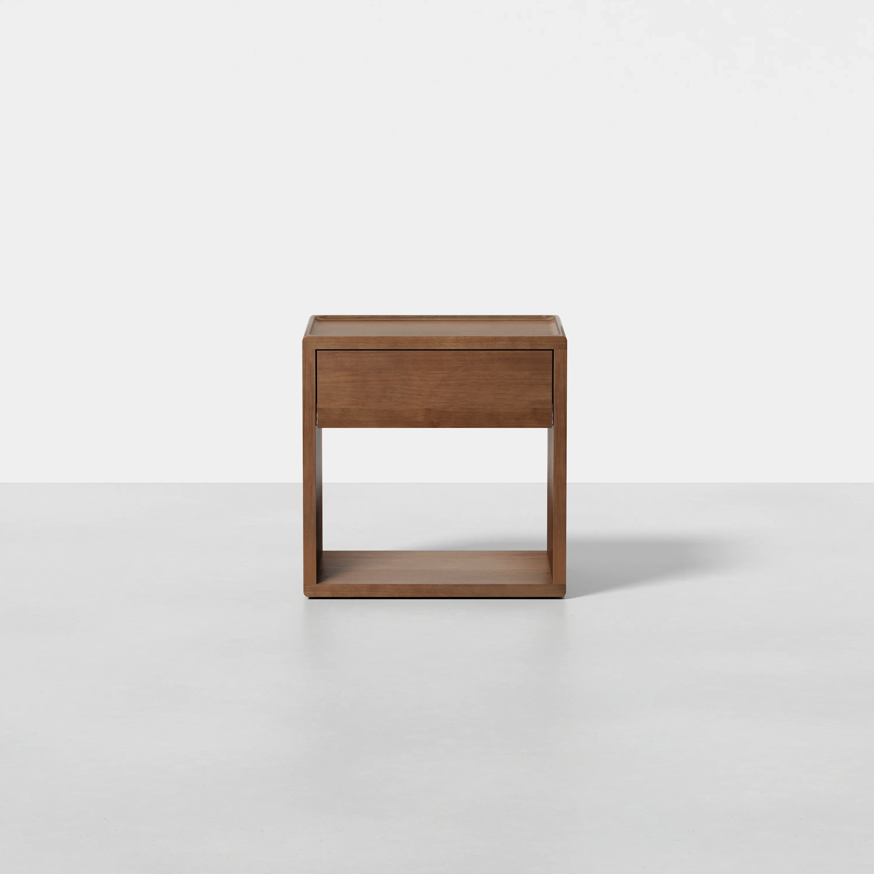 Mowa Bedside Table | Solid Walnut/Teak/Oak Wood | 1.2 Feet Length - Image 6