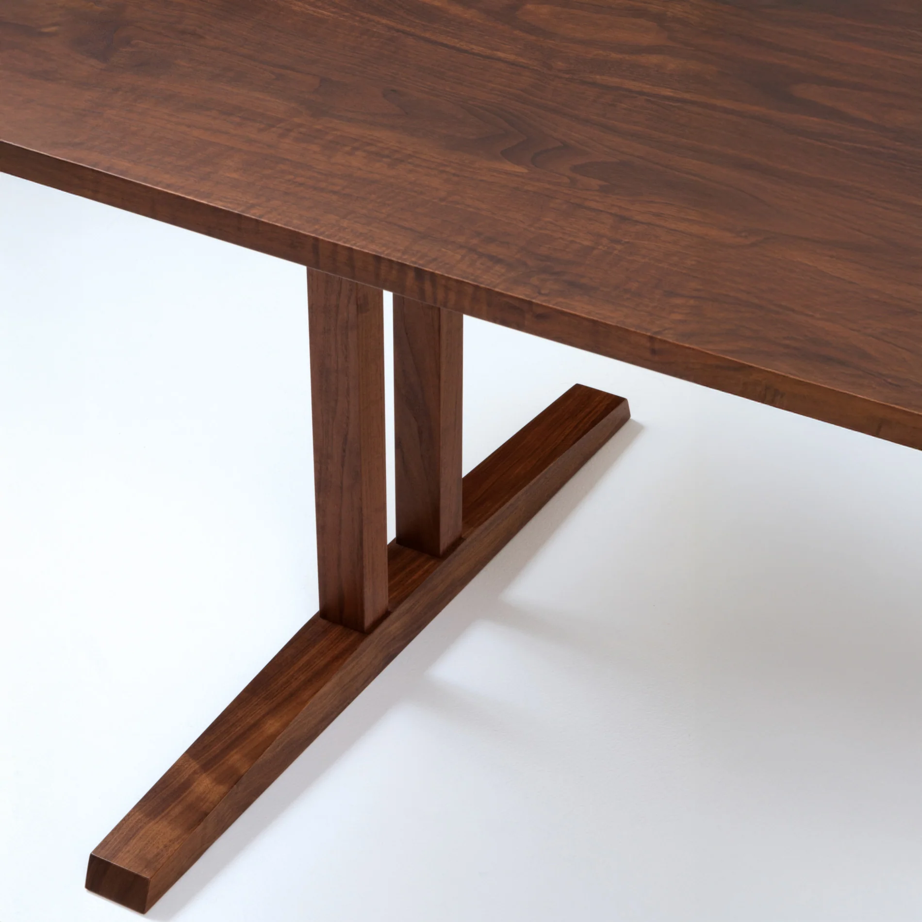 Niva Dining Table (6.5 feet) - Solid Teak/Walnut/Oak Wood - Image 10