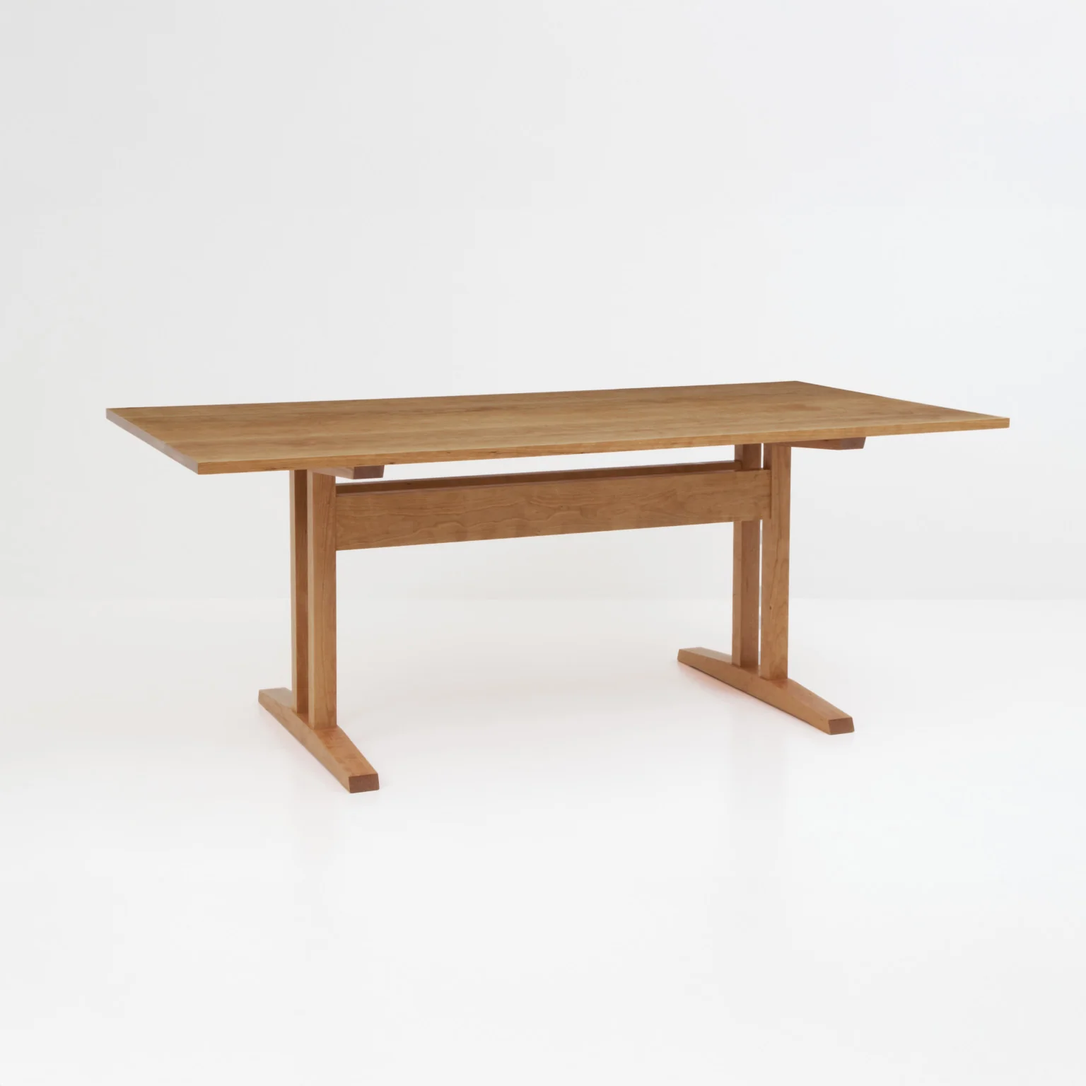 Niva Dining Table (6.5 feet) - Solid Teak/Walnut/Oak Wood - Image 4