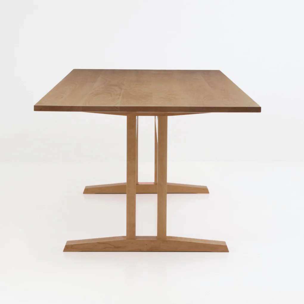 Niva Dining Table (6.5 feet) - Solid Teak/Walnut/Oak Wood - Image 5