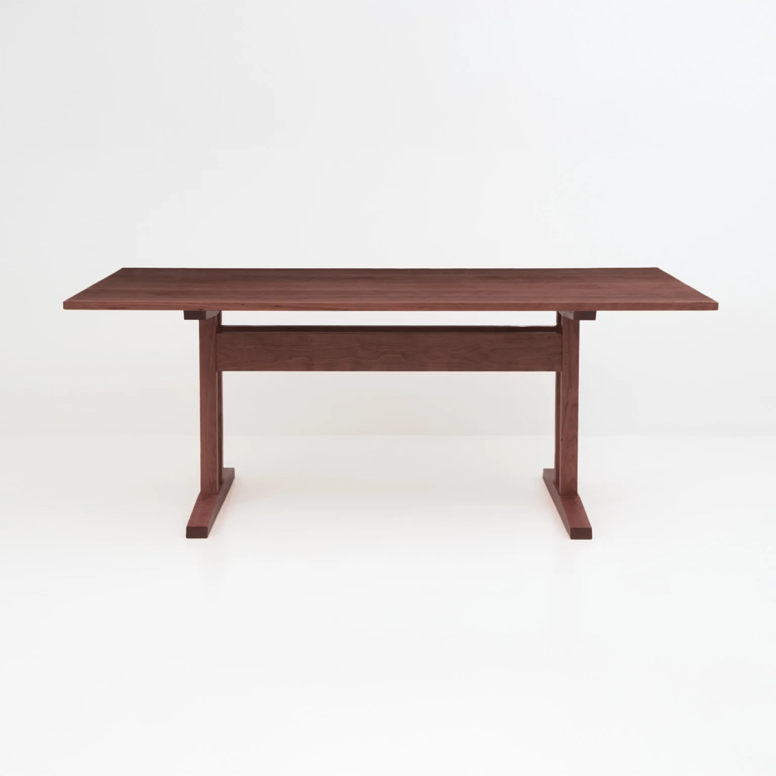 Niva Dining Table (6.5 feet) - Solid Teak/Walnut/Oak Wood - Image 7