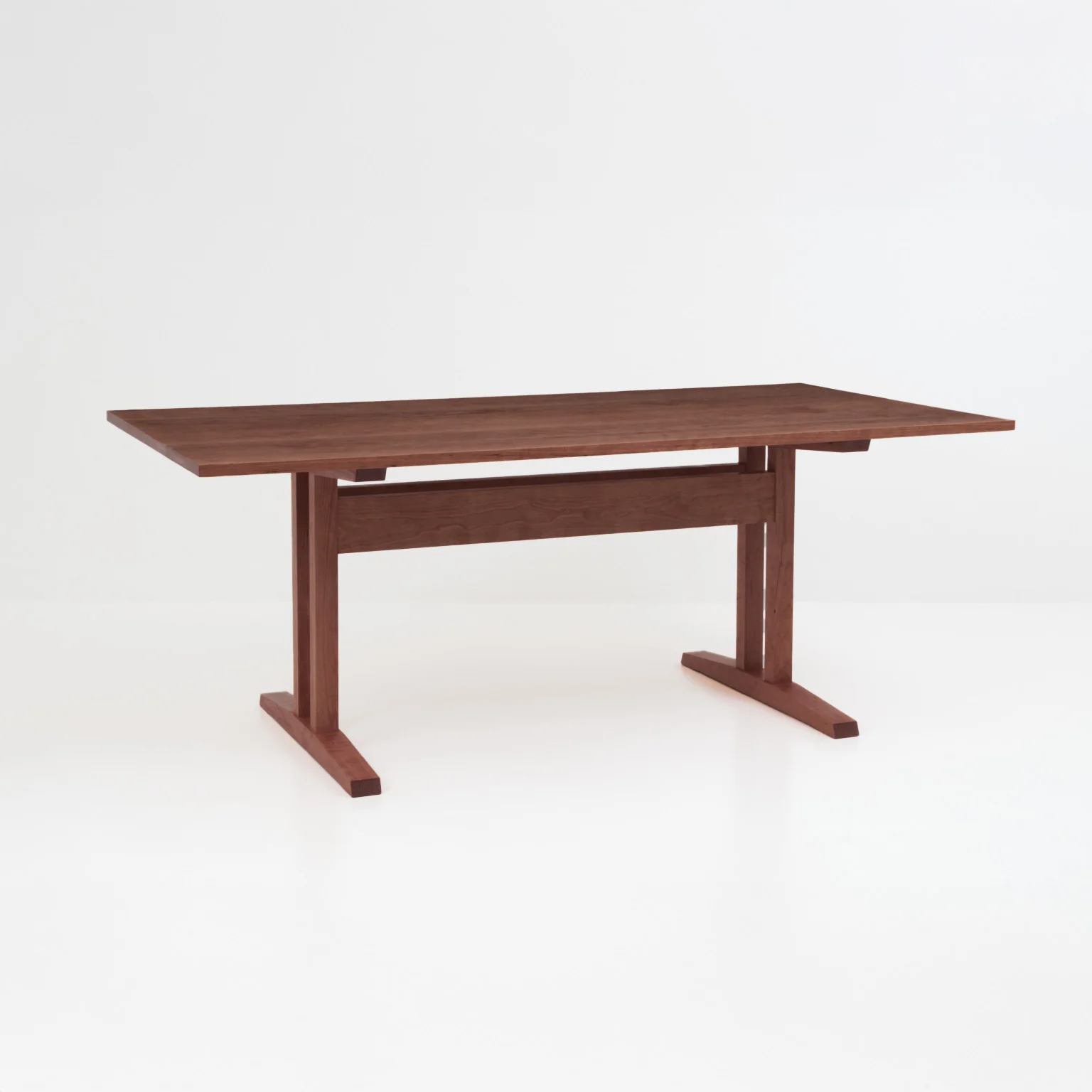 Niva Dining Table (6.5 feet) - Solid Teak/Walnut/Oak Wood - Image 8