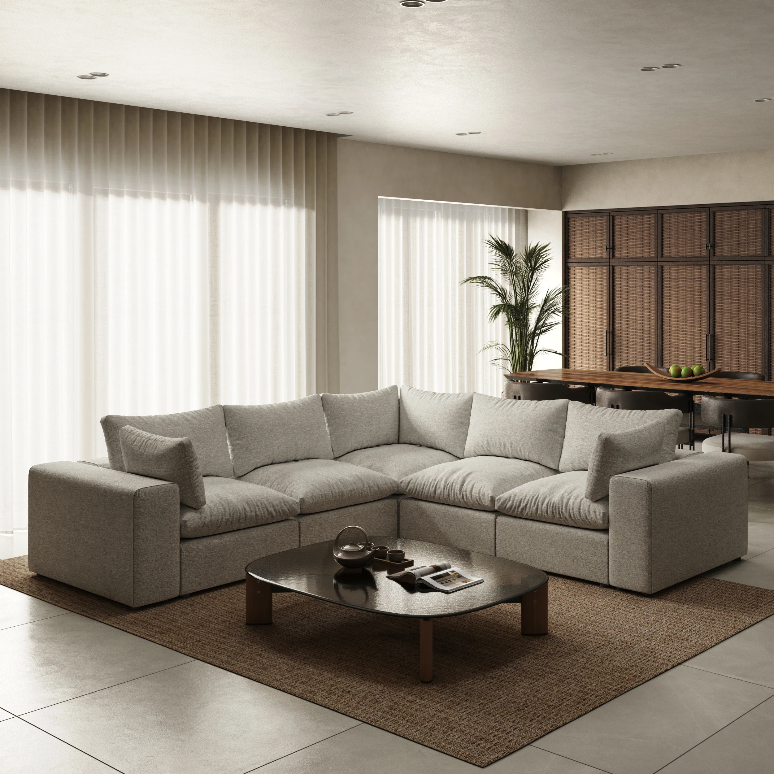 Node 2.0 Sofa | 5 Seater Corner Sofa (9x9 feet) - Image 9