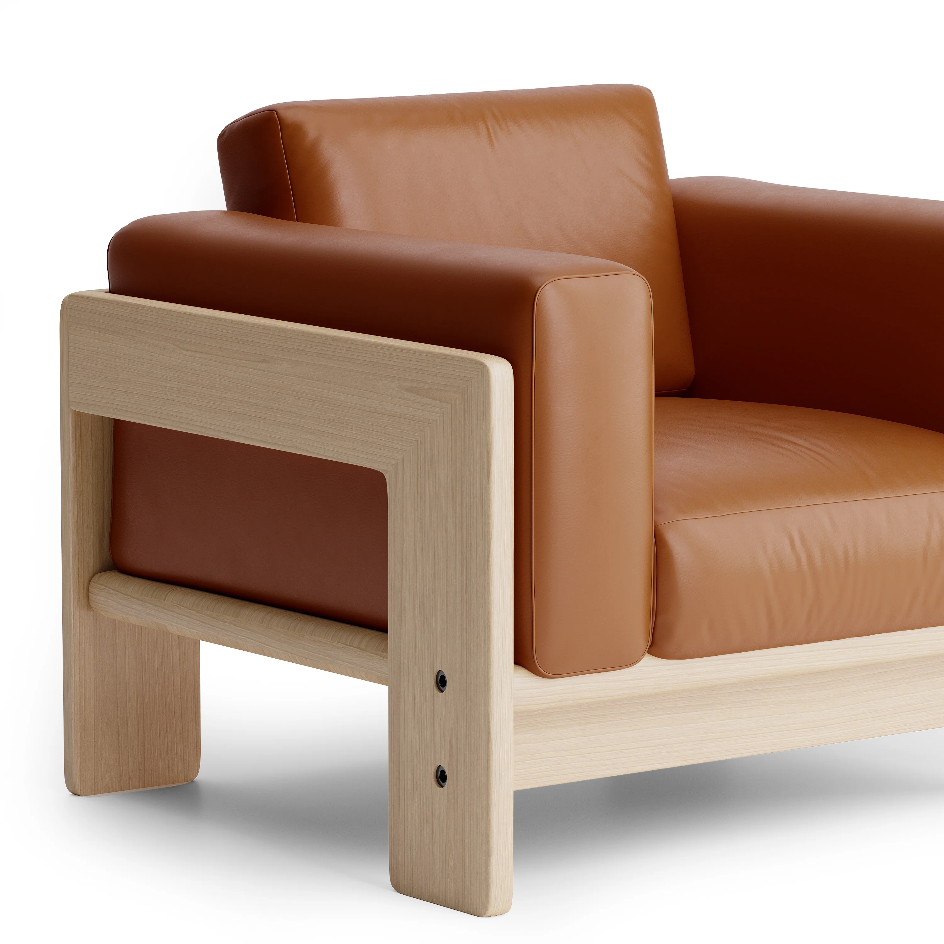 Nordhaven Sofa | 1 Seater | Italian Leather | Solid Teak/Walut/Oak Wood - Image 23