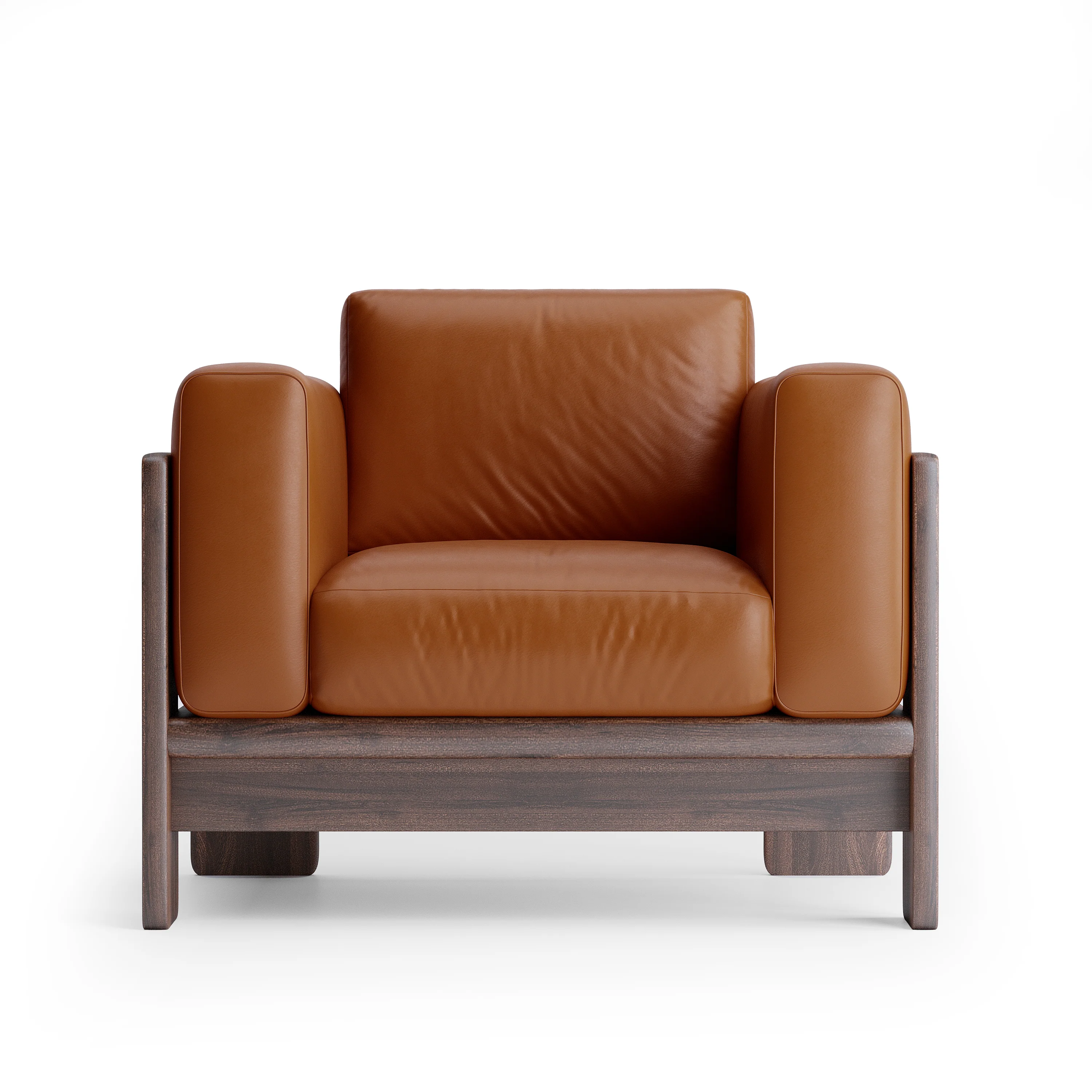 Nordhaven Sofa | 1 Seater | Italian Leather | Solid Teak/Walut/Oak Wood - Image 7