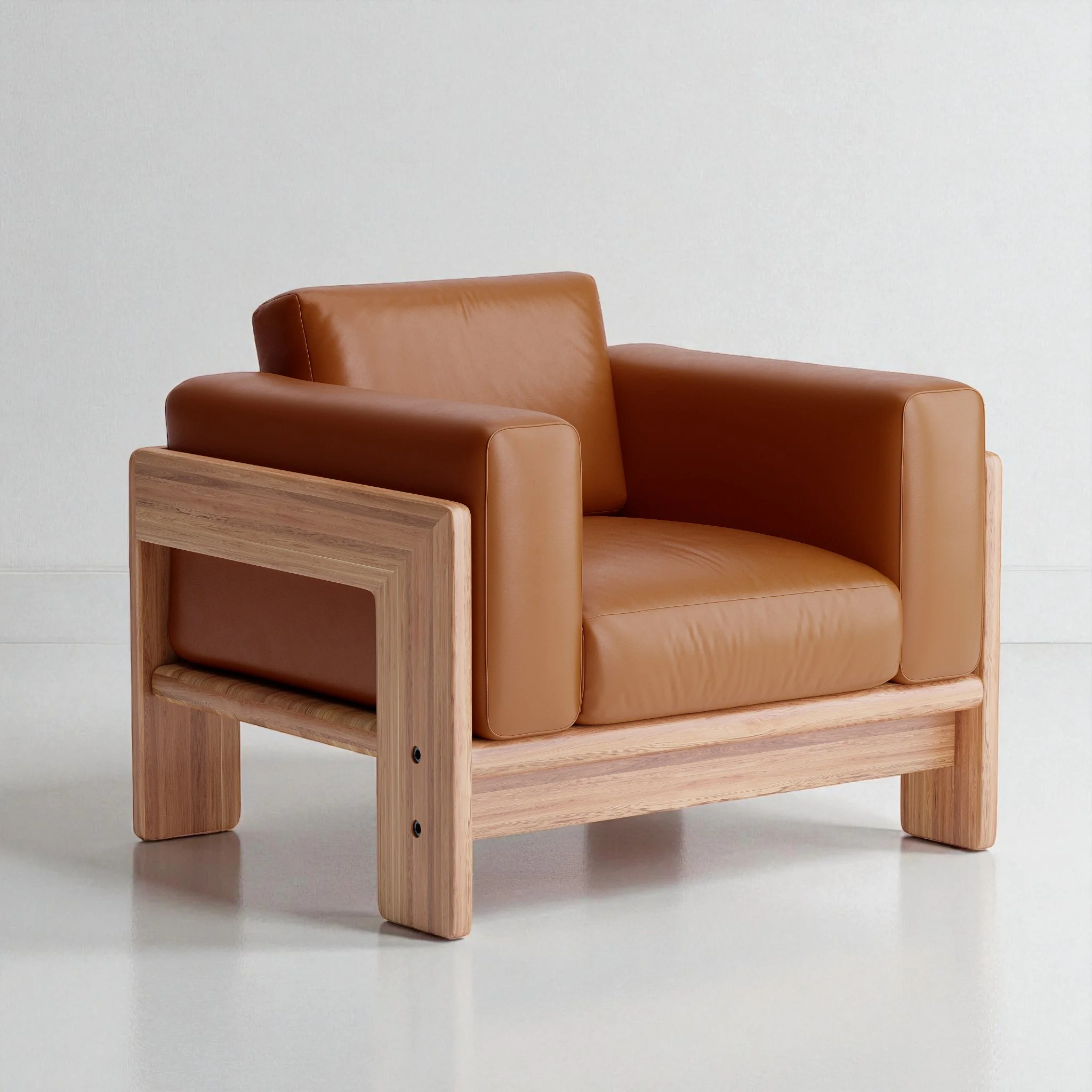 Nordhaven Sofa | 1 Seater | Italian Leather | Solid Teak/Walut/Oak Wood - Image 9