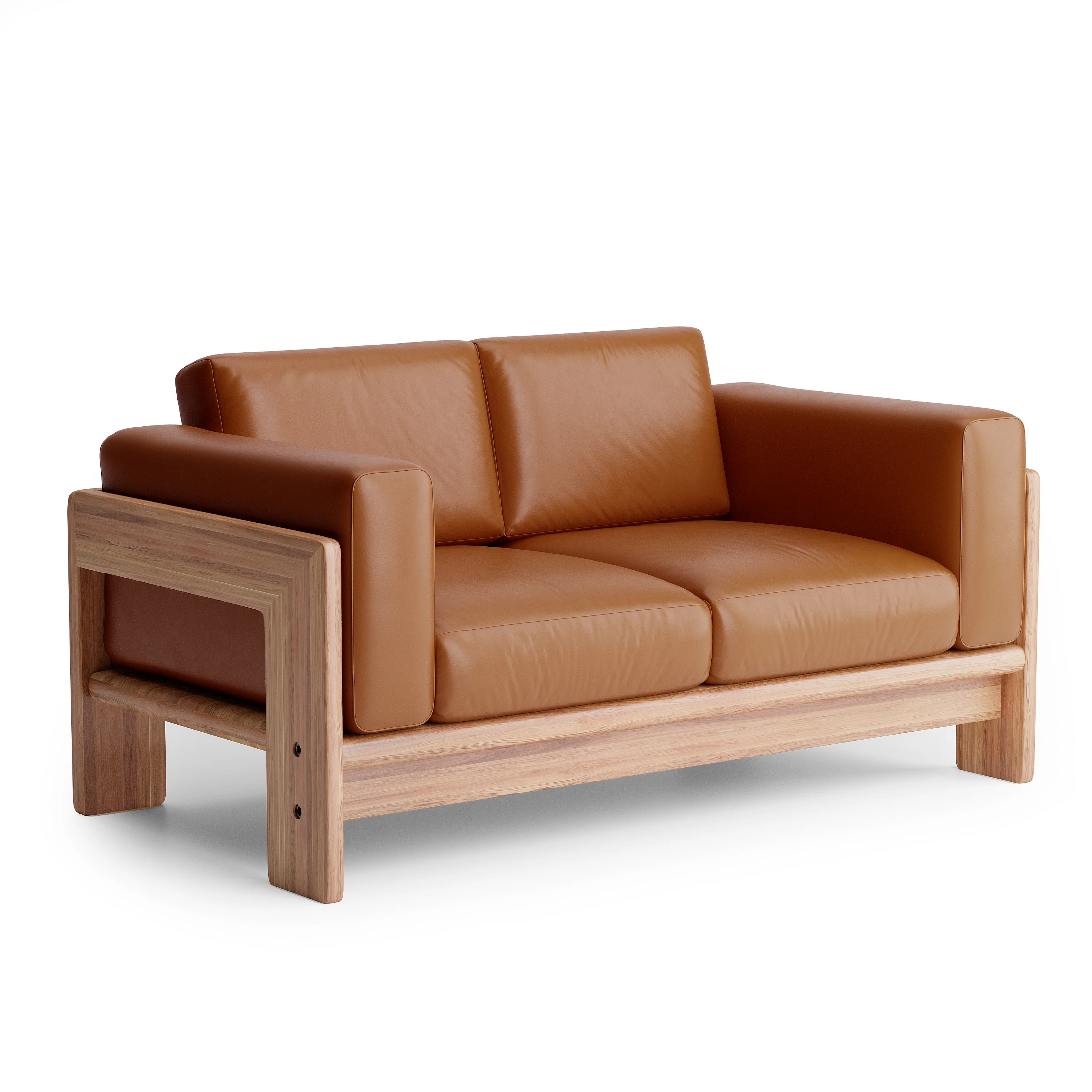 Nordhaven Sofa | 2 Seater | Italian Leather | Solid Teak/Walut/Oak Wood - Image 10