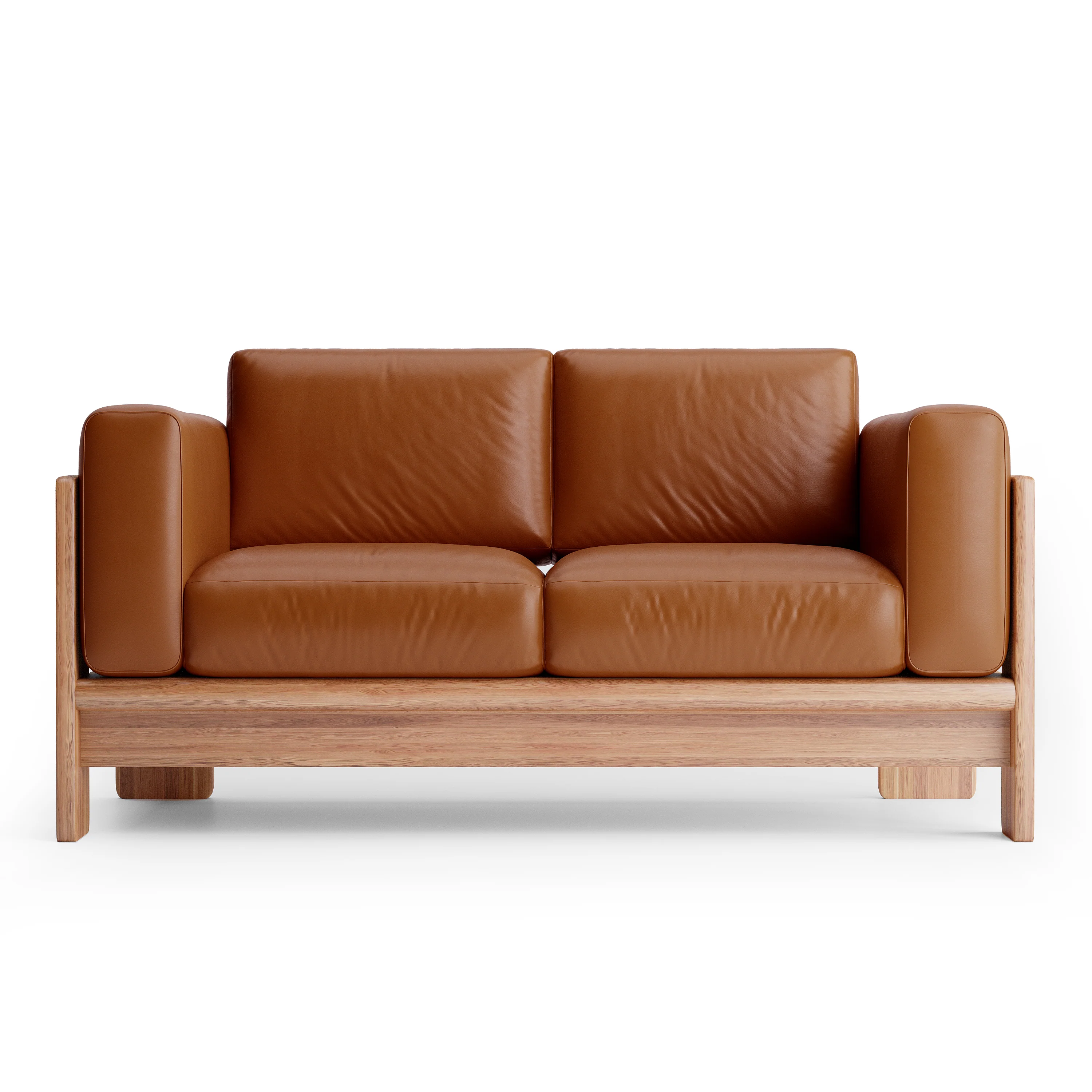 Nordhaven Sofa | 2 Seater | Italian Leather | Solid Teak/Walut/Oak Wood - Image 11