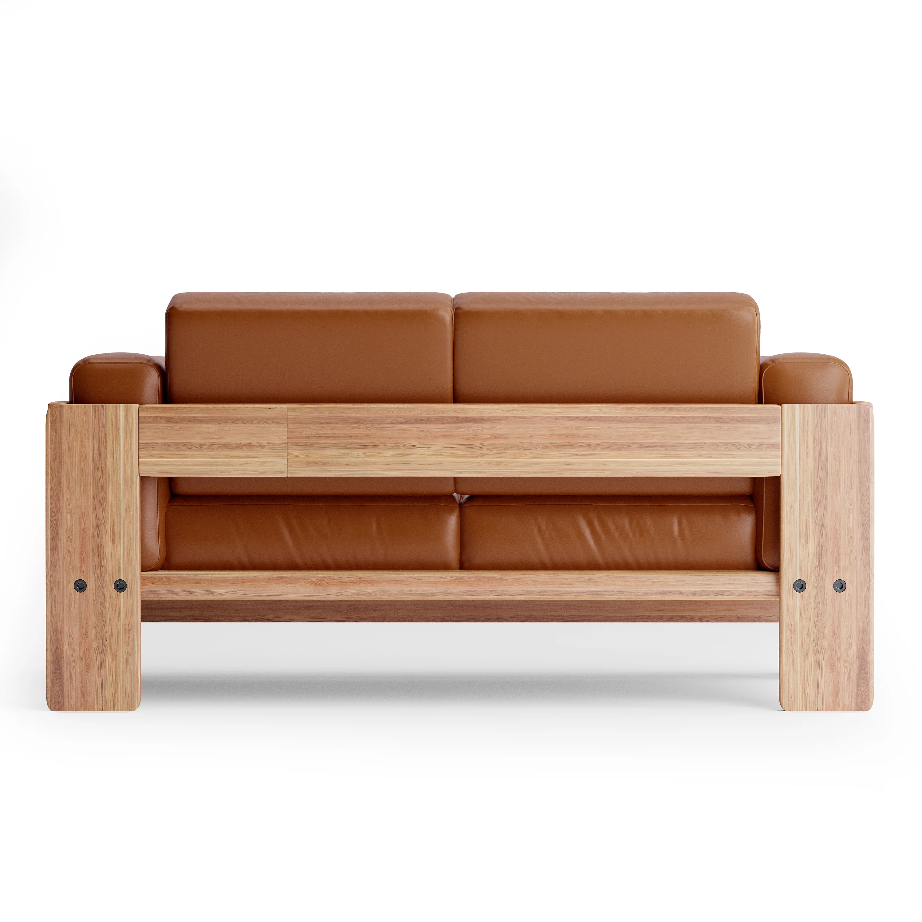 Nordhaven Sofa | 2 Seater | Italian Leather | Solid Teak/Walut/Oak Wood - Image 12