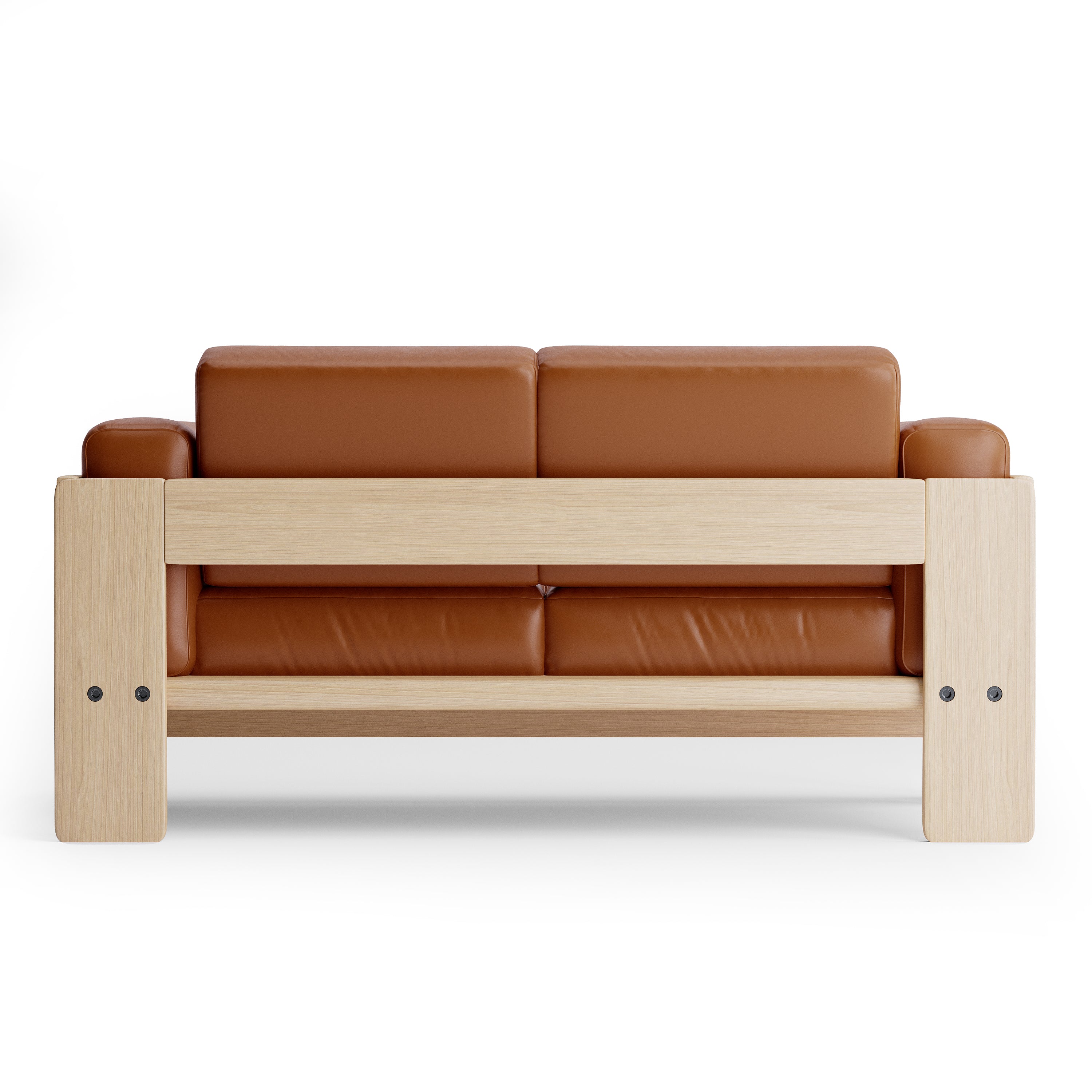 Nordhaven Sofa | 2 Seater | Italian Leather | Solid Teak/Walut/Oak Wood - Image 19
