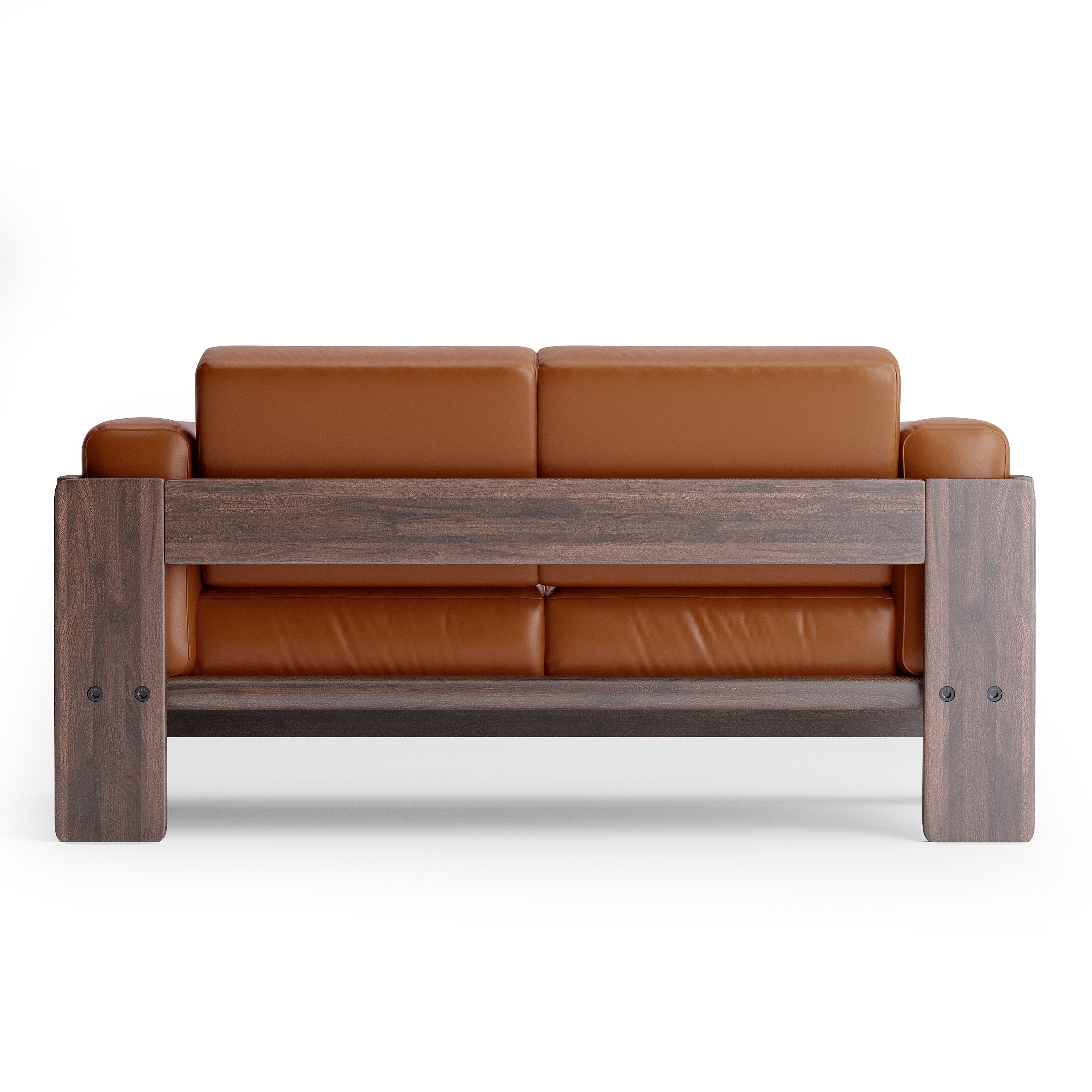 Nordhaven Sofa | 2 Seater | Italian Leather | Solid Teak/Walut/Oak Wood - Image 3