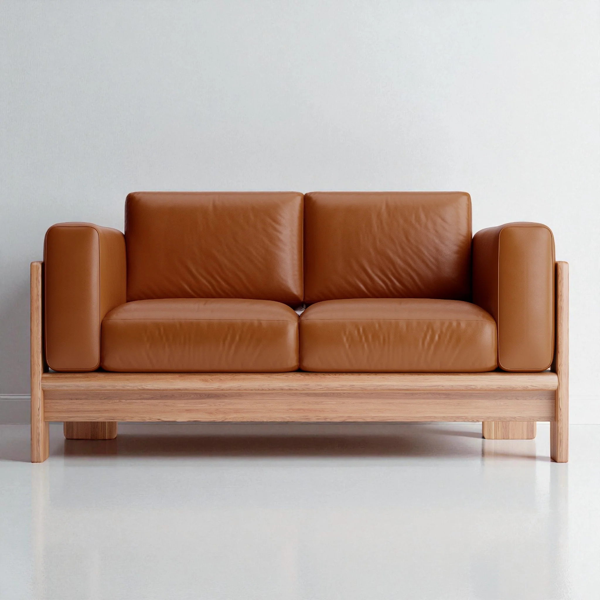 Nordhaven Sofa | 2 Seater | Italian Leather | Solid Teak/Walut/Oak Wood - Image 9