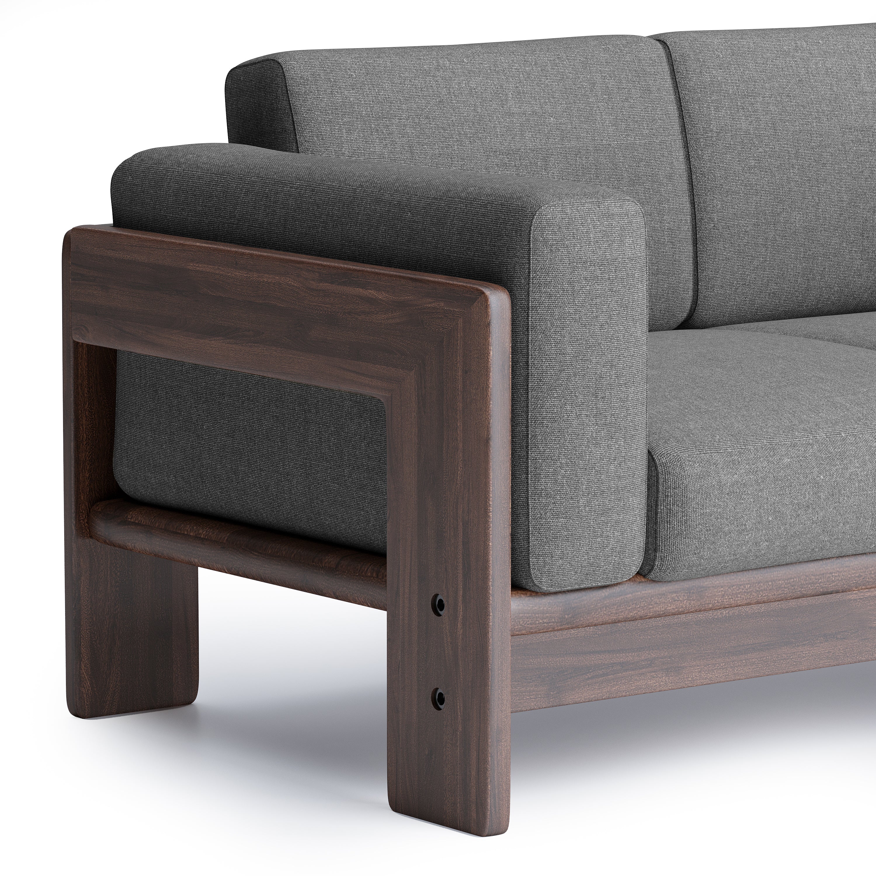 Nordhaven Sofa | 2 Seater | Solid Teak/Walut/Oak Wood - Image 5