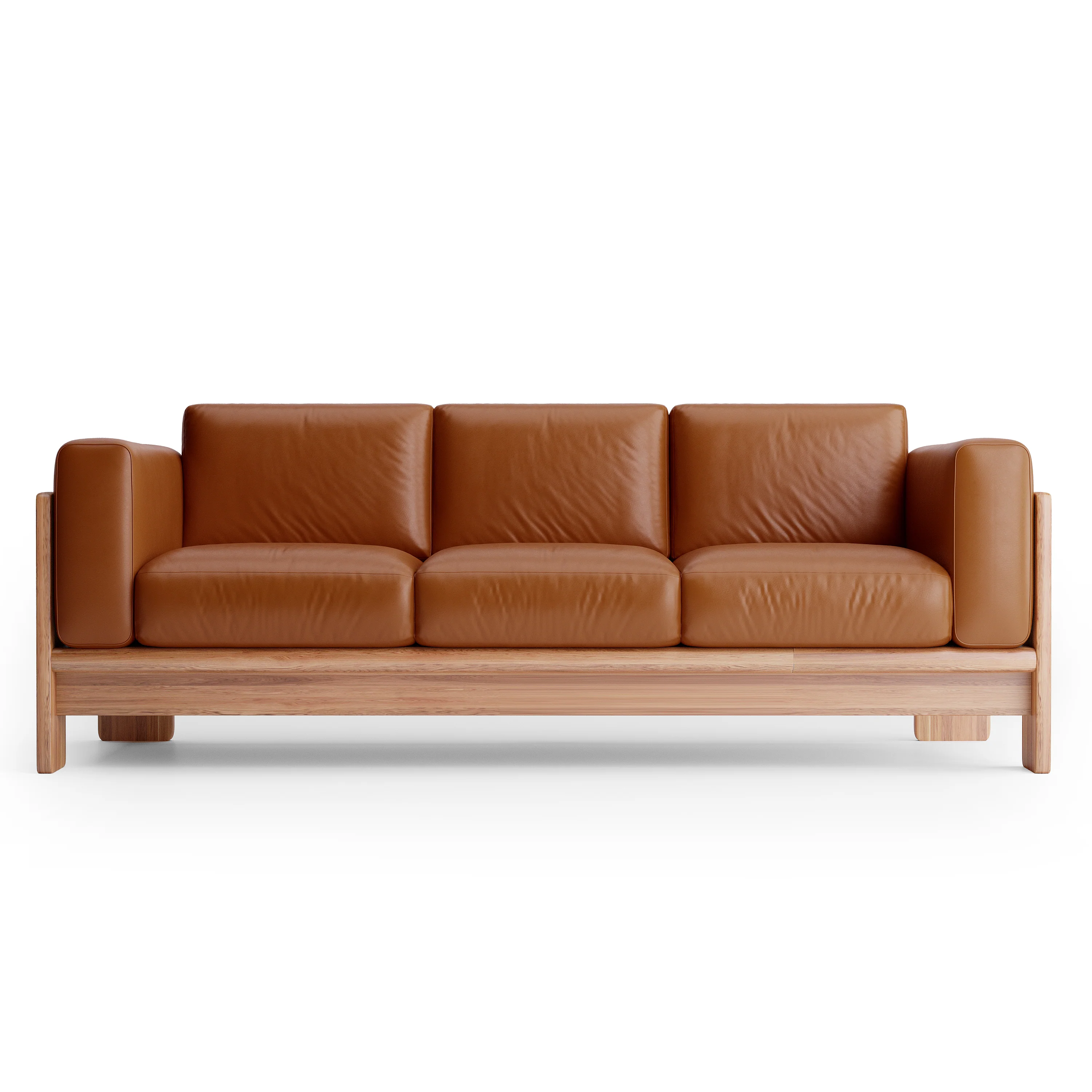 Nordhaven Sofa | 3 Seater | Italian Leather | Solid Teak/Walnut/Oak Wood - Image 11