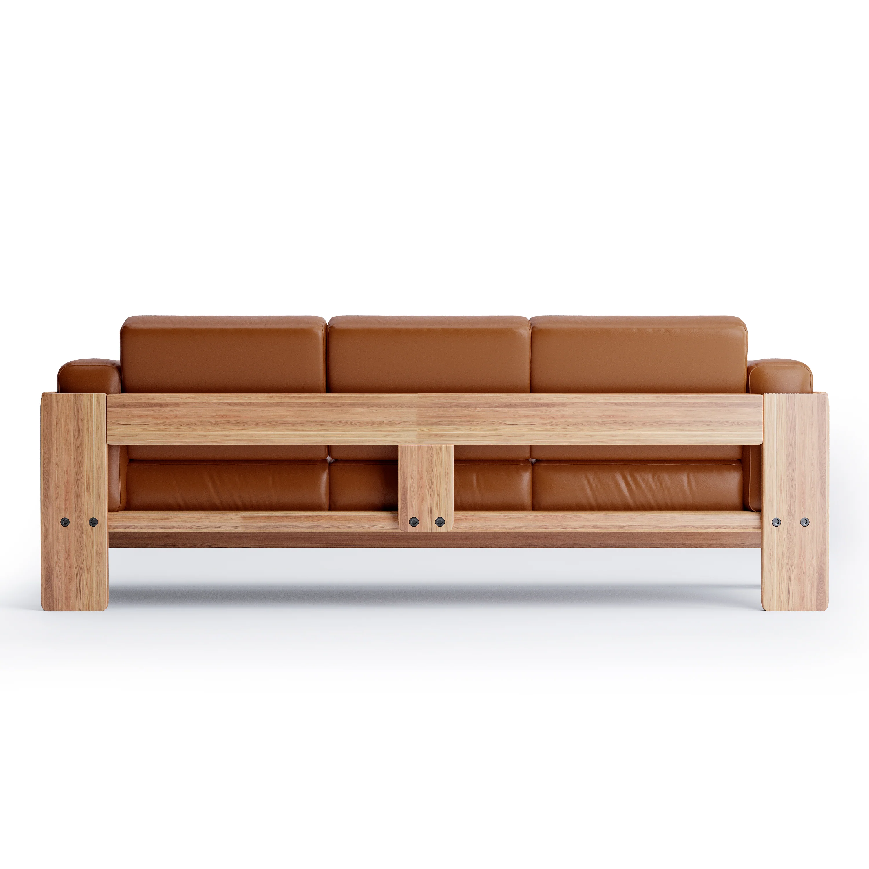 Nordhaven Sofa | 3 Seater | Italian Leather | Solid Teak/Walnut/Oak Wood - Image 12