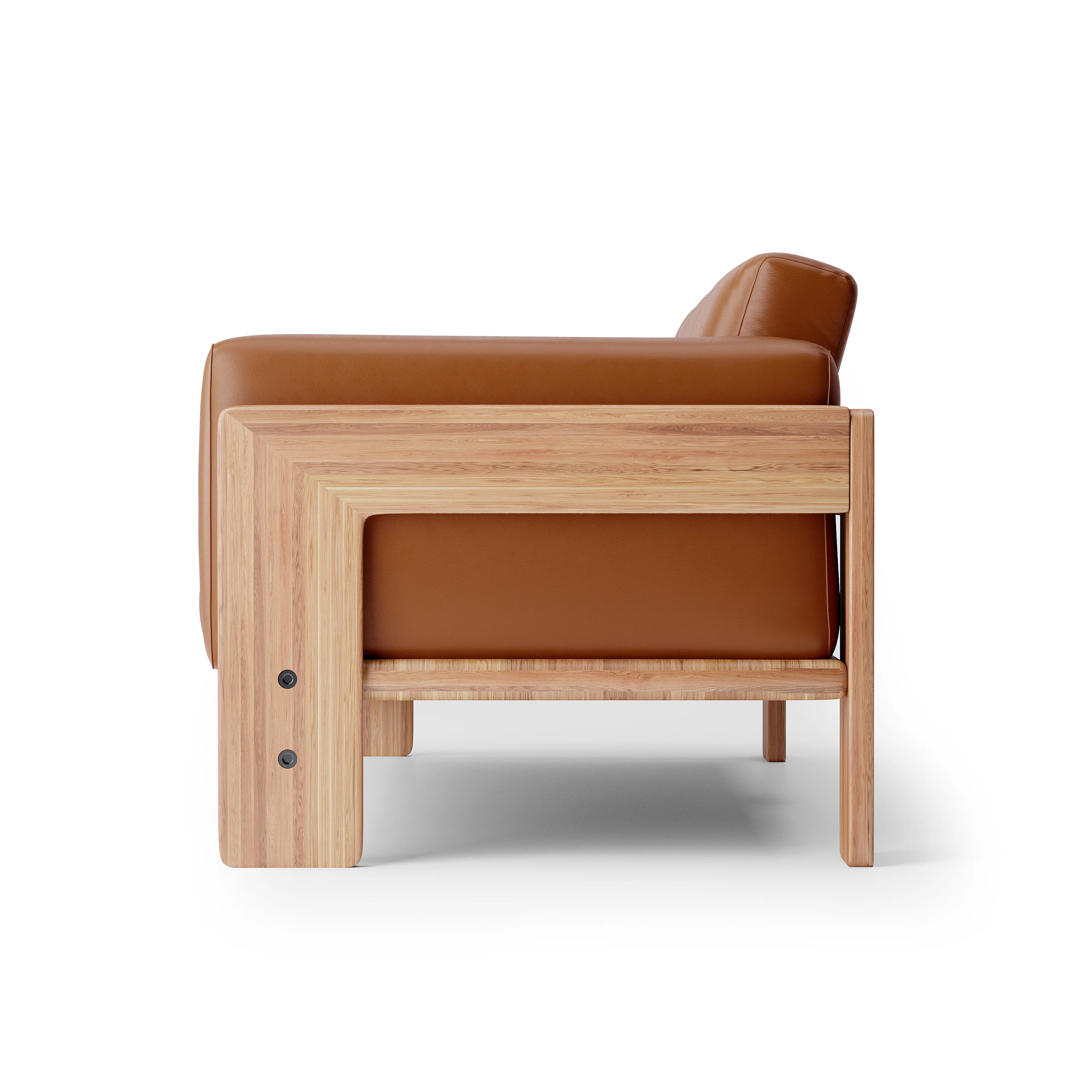 Nordhaven Sofa | 3 Seater | Italian Leather | Solid Teak/Walnut/Oak Wood - Image 13