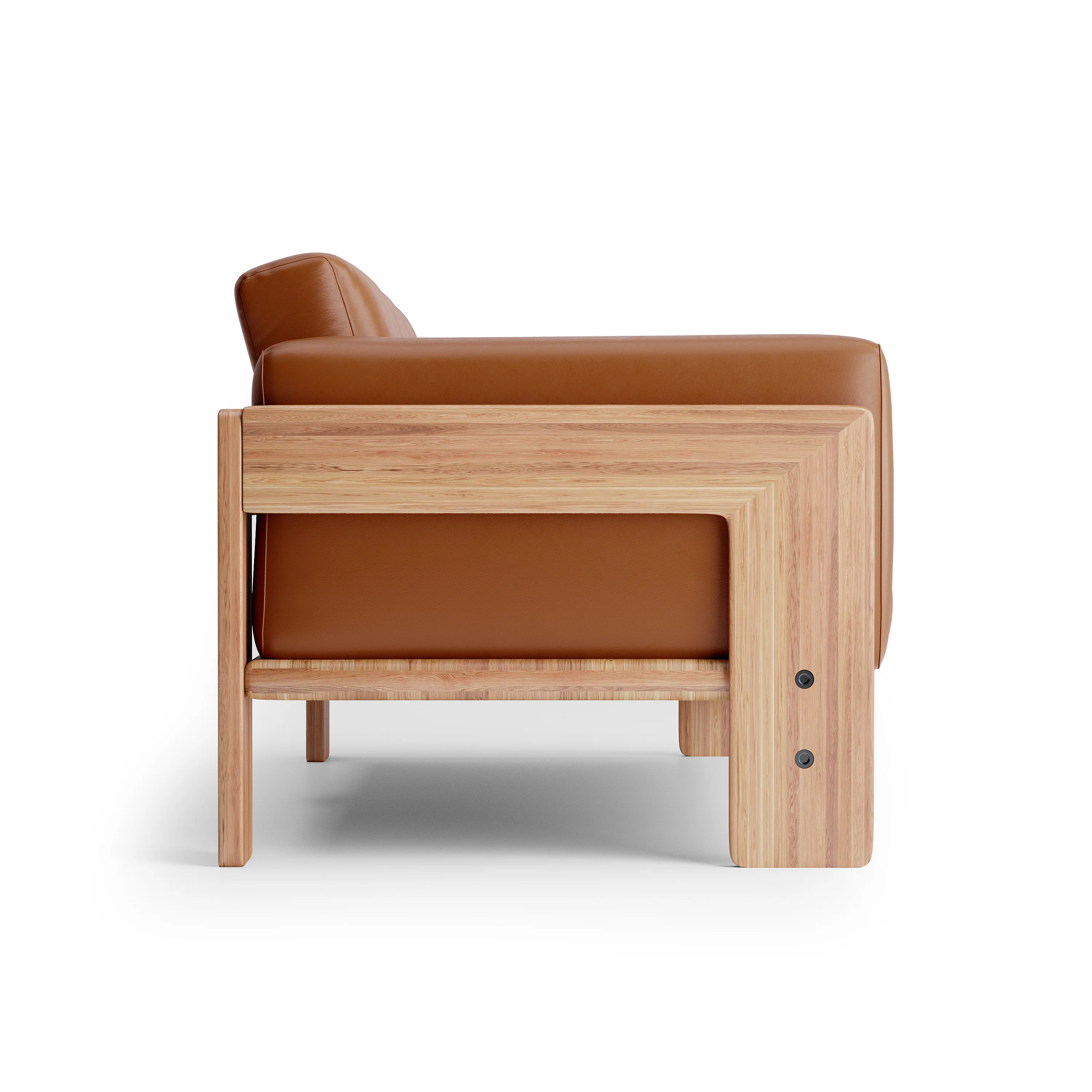 Nordhaven Sofa | 3 Seater | Italian Leather | Solid Teak/Walnut/Oak Wood - Image 16