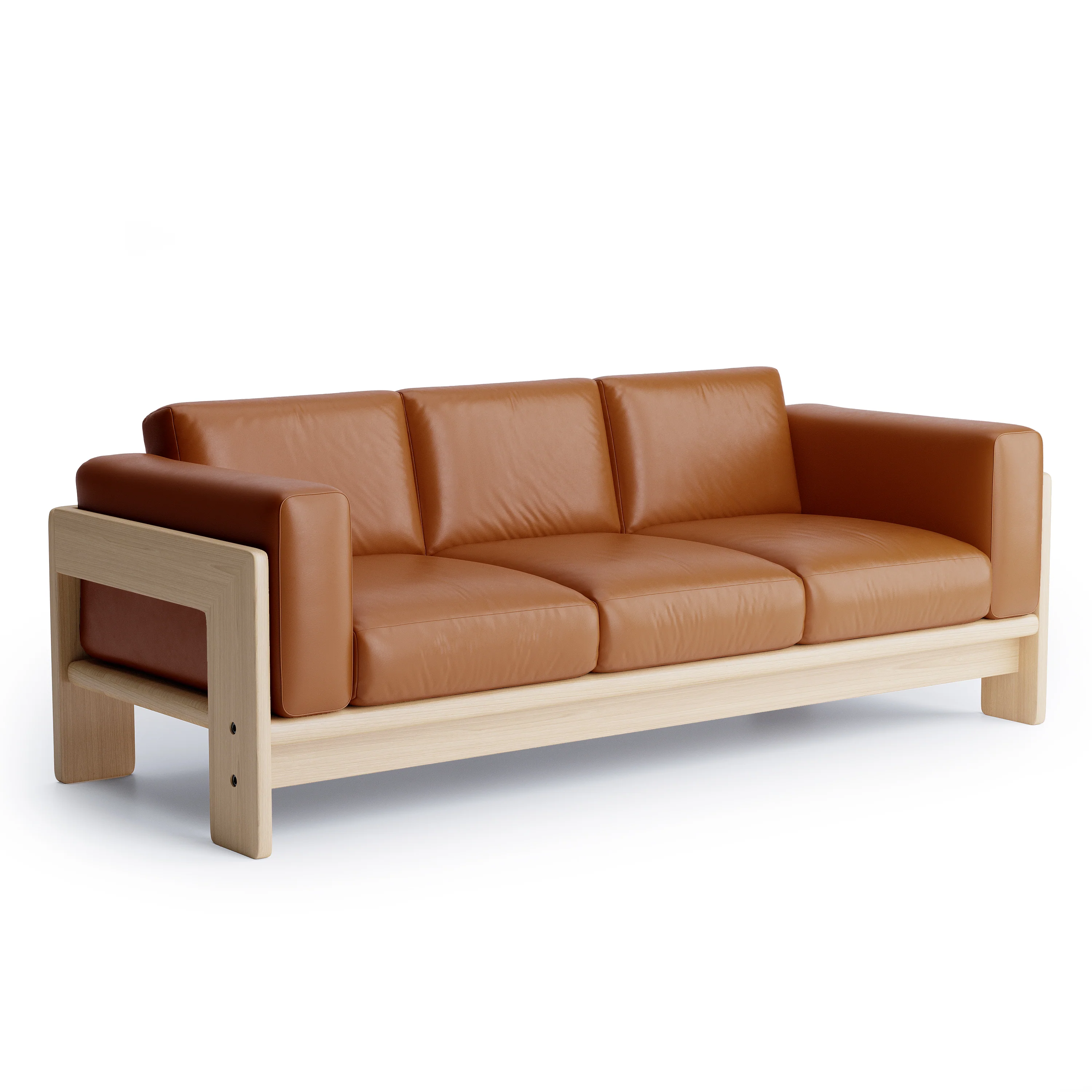 Nordhaven Sofa | 3 Seater | Italian Leather | Solid Teak/Walnut/Oak Wood - Image 19