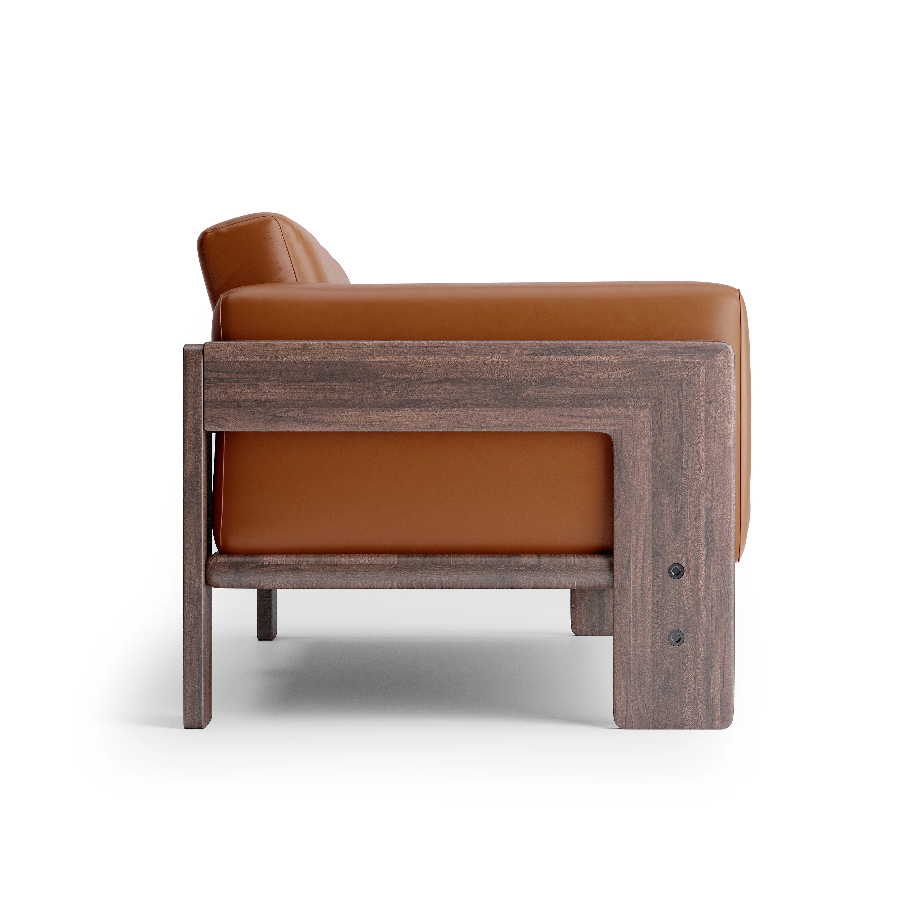 Nordhaven Sofa | 3 Seater | Italian Leather | Solid Teak/Walnut/Oak Wood - Image 7