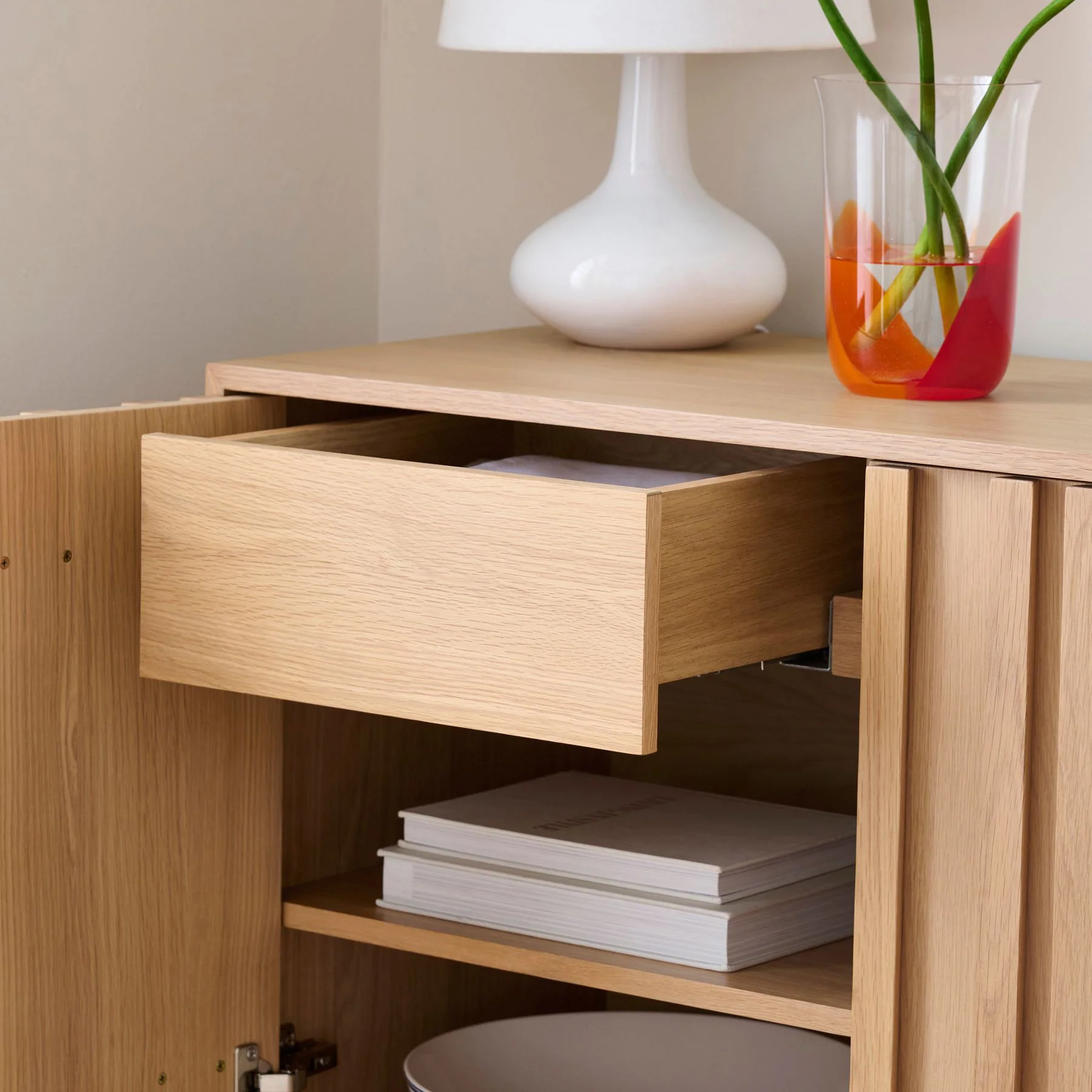 Nordwyn Sideboard - Solid Walnut/Teak/Oak Wood (Small) - Image 14