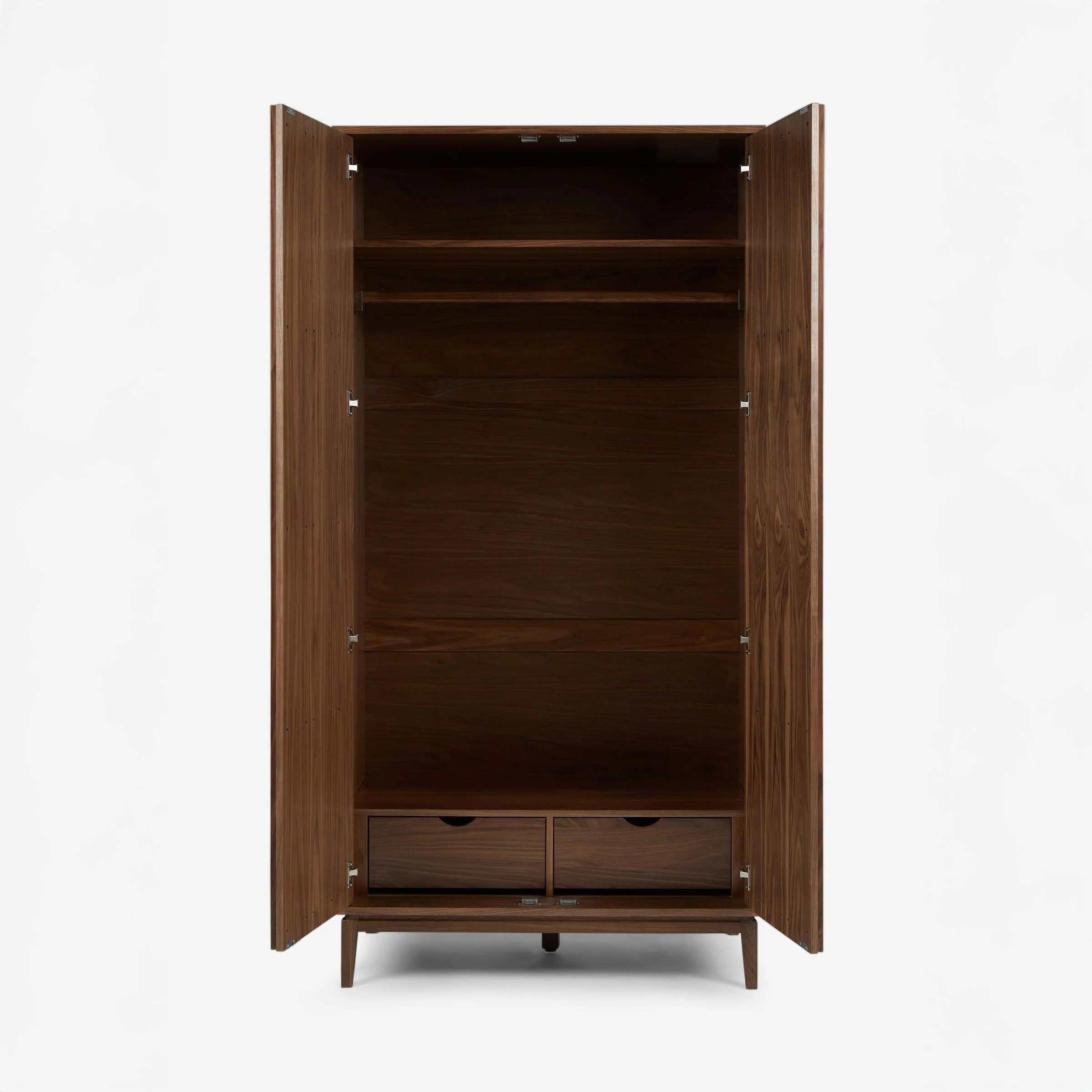 Nordwyn Wardrobe - Solid Walnut/Teak/Oak Wood - Image 4