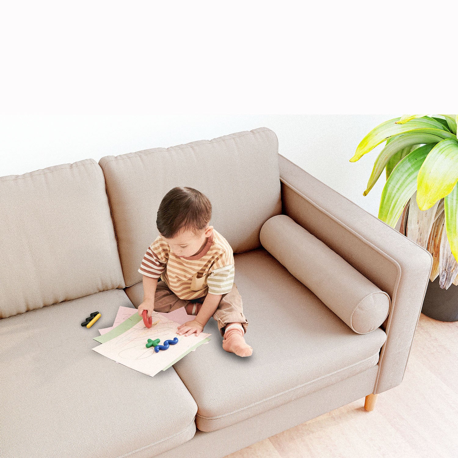 Palo Sofa | 2.5 Seater (6 feet) | Removable Fabrics - Image 62