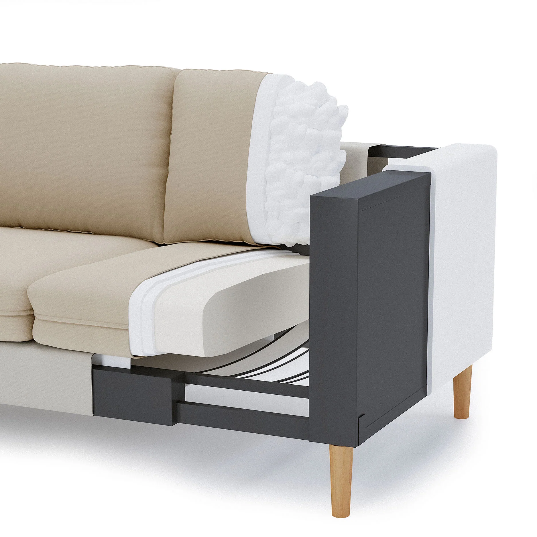 Palo Sofa | 2.5 Seater (6 feet) | Removable Fabrics - Image 63