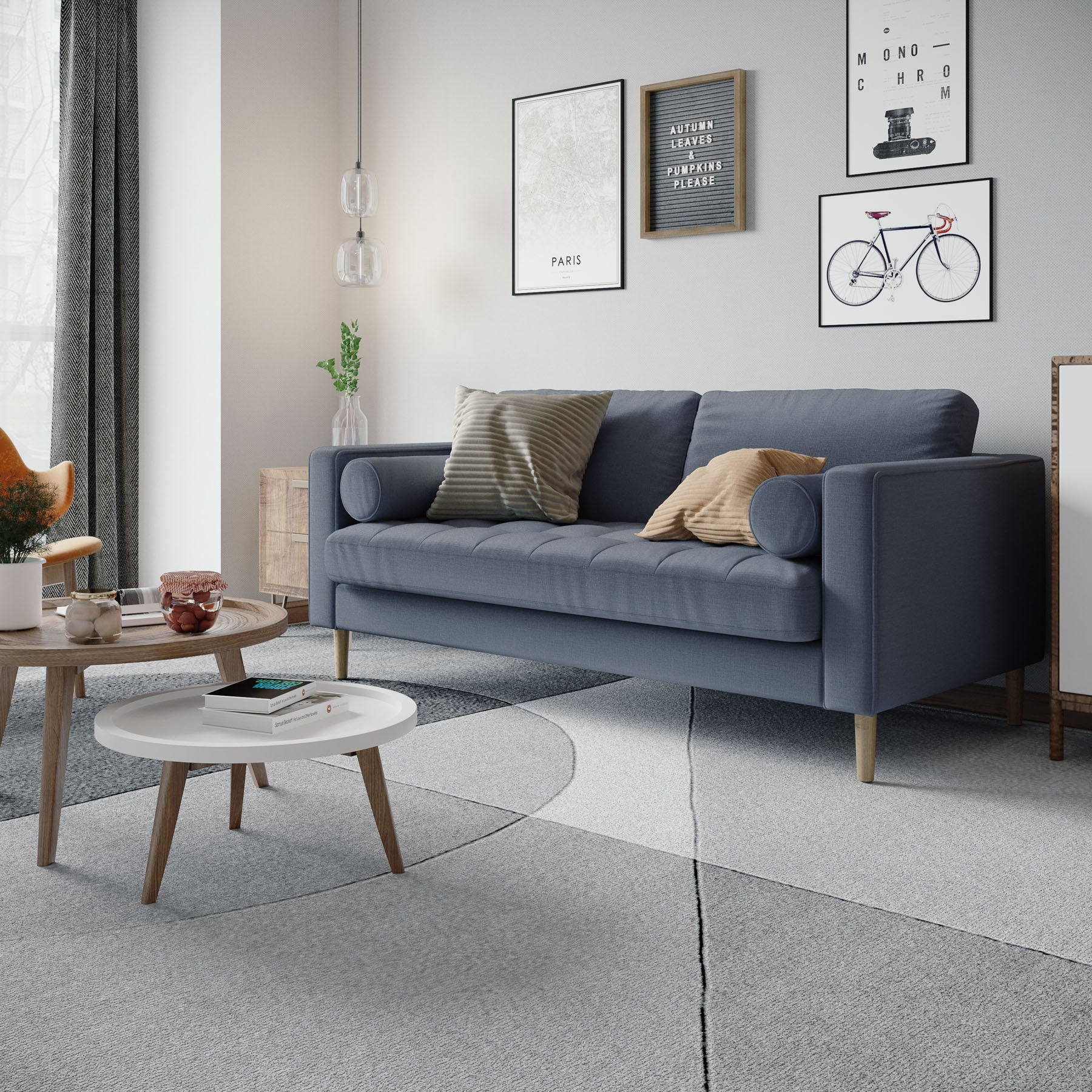Palo Sofa T | 2.5 Seater (6 feet) | Tufted - Image 12
