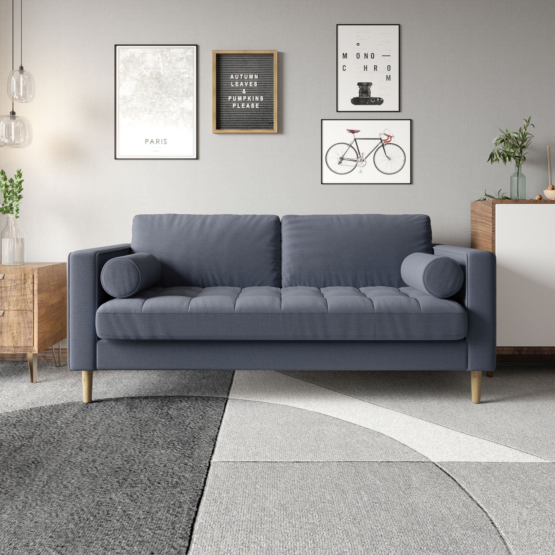 Palo Sofa T | 2.5 Seater (6 feet) | Tufted - Image 13