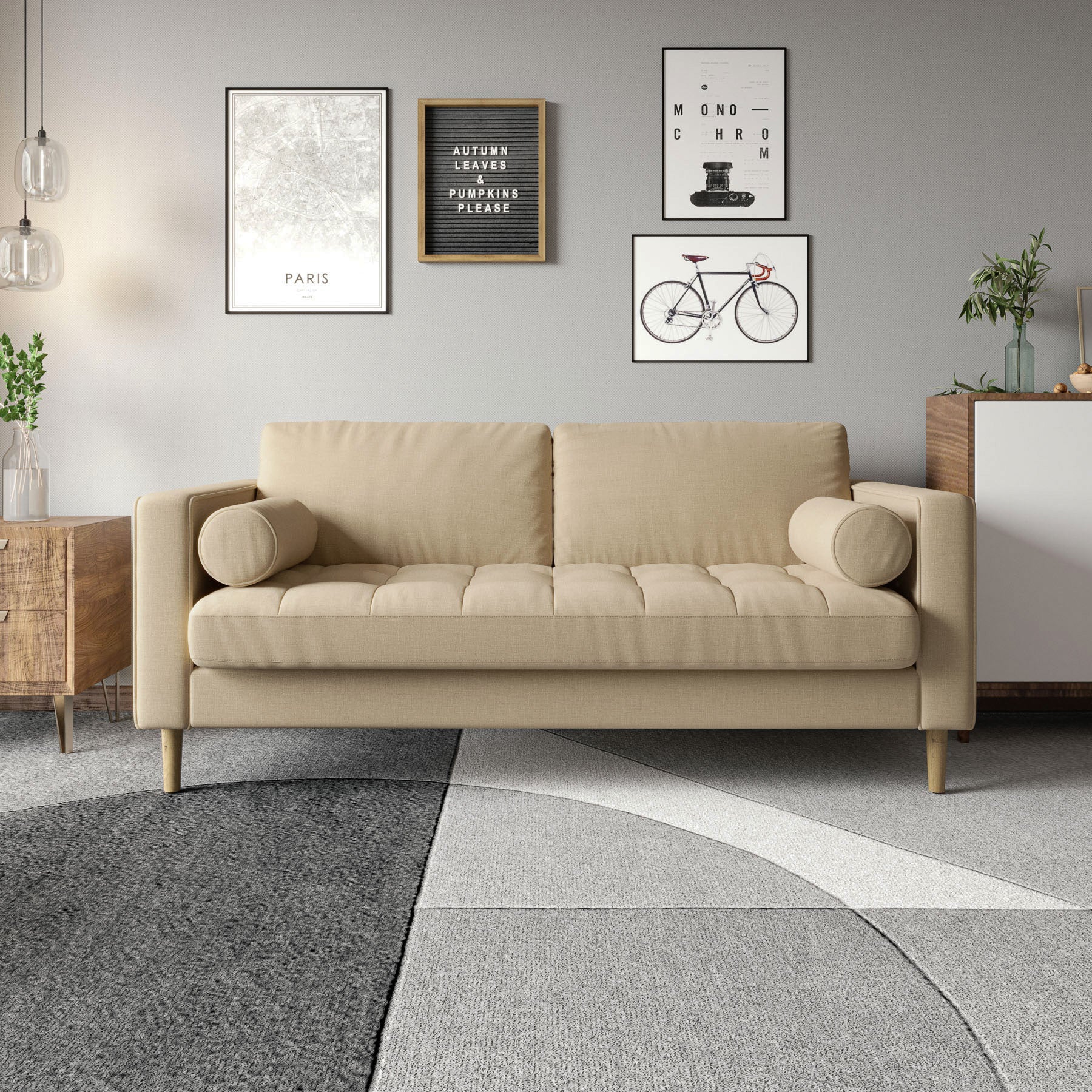 Palo Sofa T | 2.5 Seater (6 feet) | Tufted - Image 18