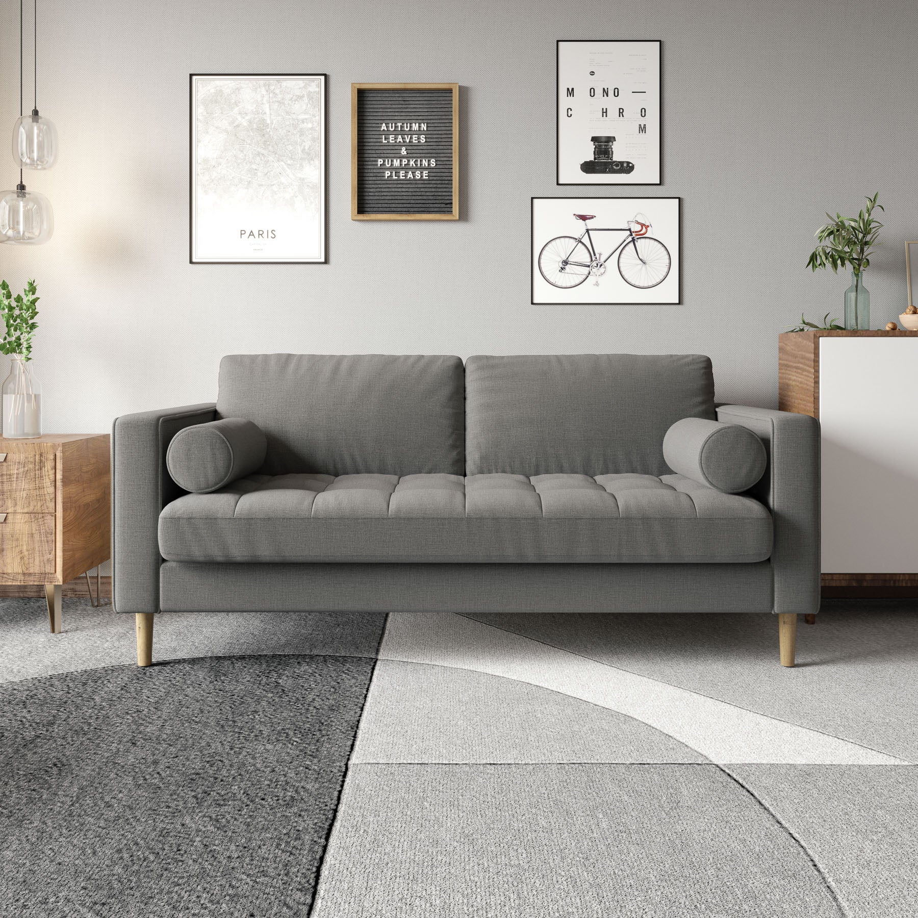 Palo Sofa T | 2.5 Seater (6 feet) | Tufted - Image 23