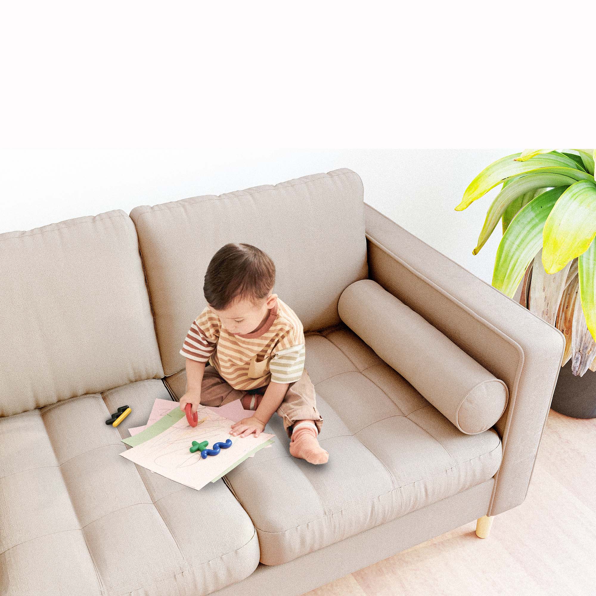 Palo Sofa T | 2.5 Seater (6 feet) | Tufted - Image 58