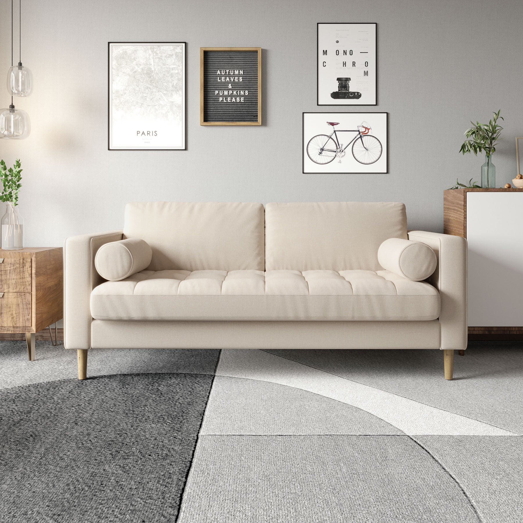 Palo Sofa T | 2.5 Seater (6 feet) | Tufted - Image 8