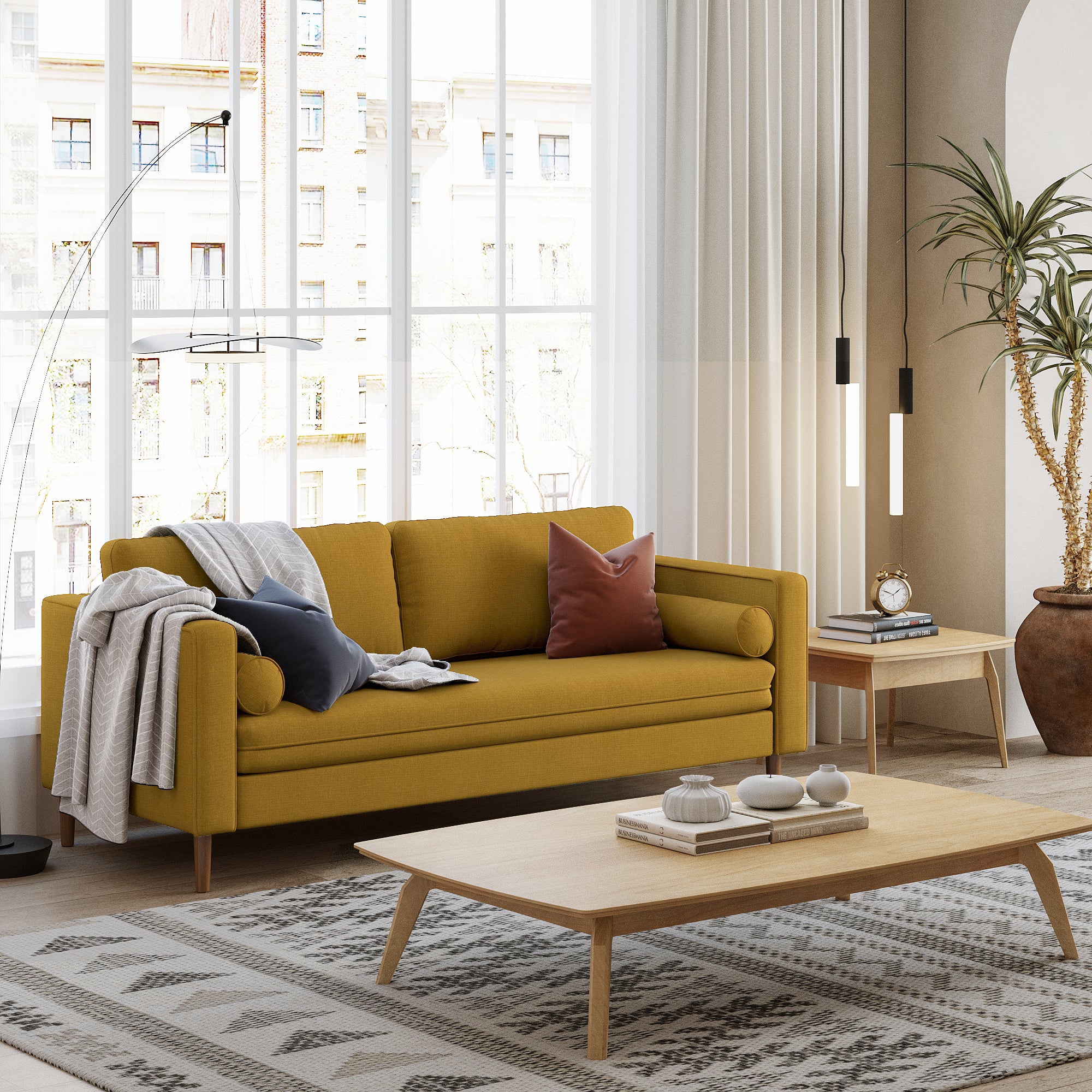 Palo Sofa | 3+ Seater (7 feet) | Removable Fabrics - Image 13