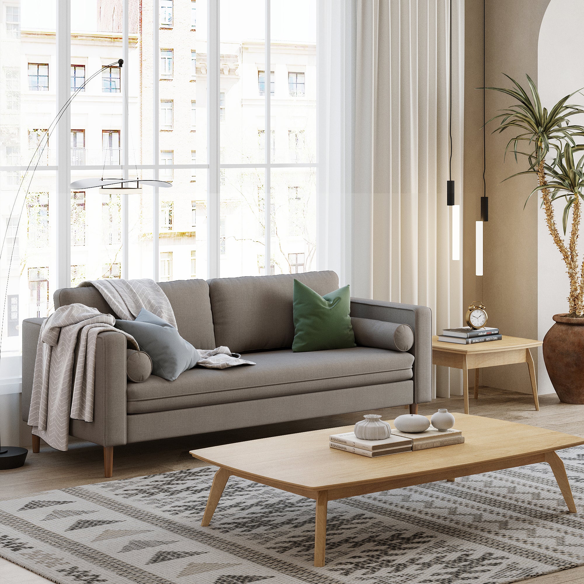 Palo Sofa | 3+ Seater (7 feet) | Removable Fabrics - Image 3