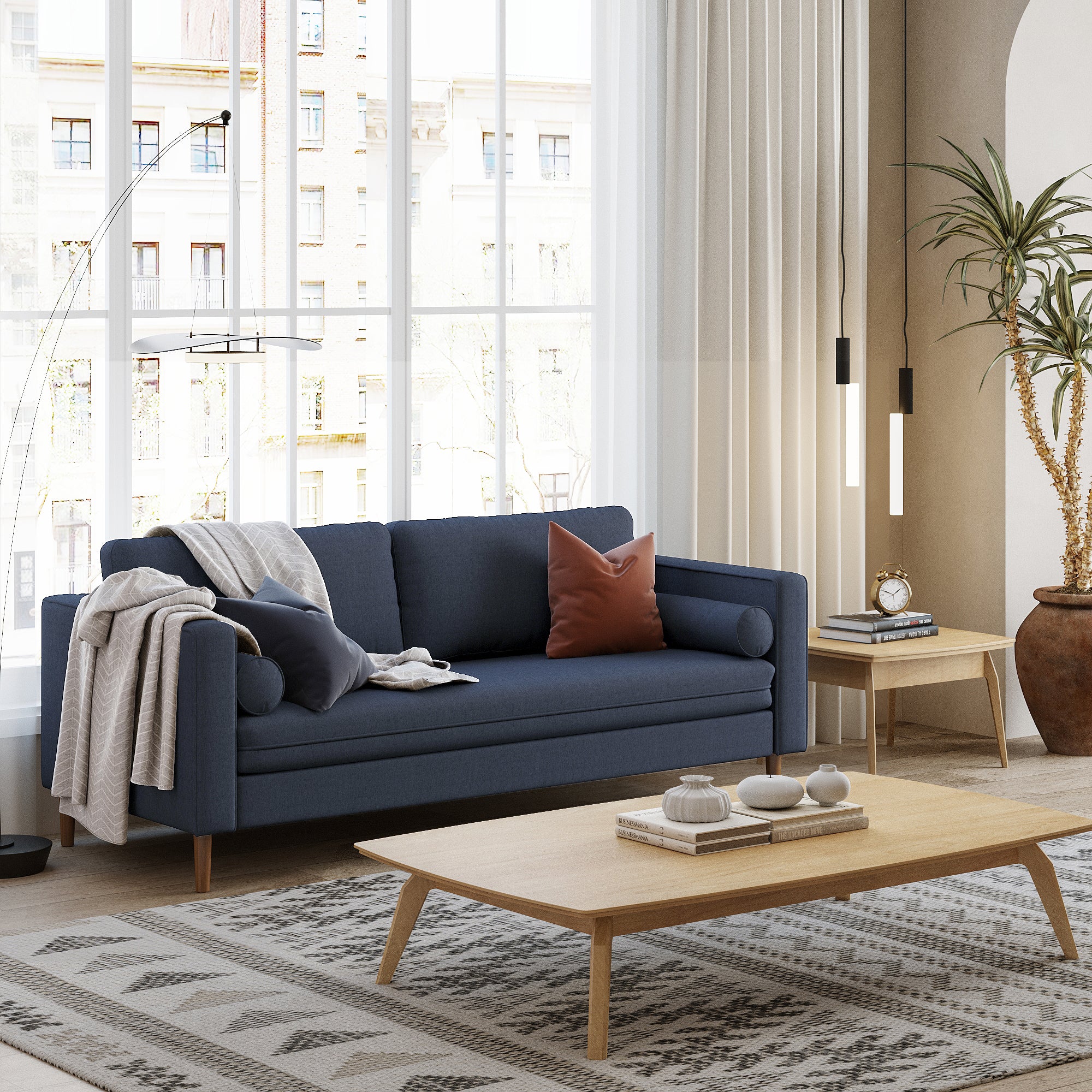 Palo Sofa | 3+ Seater (7 feet) | Removable Fabrics - Image 7