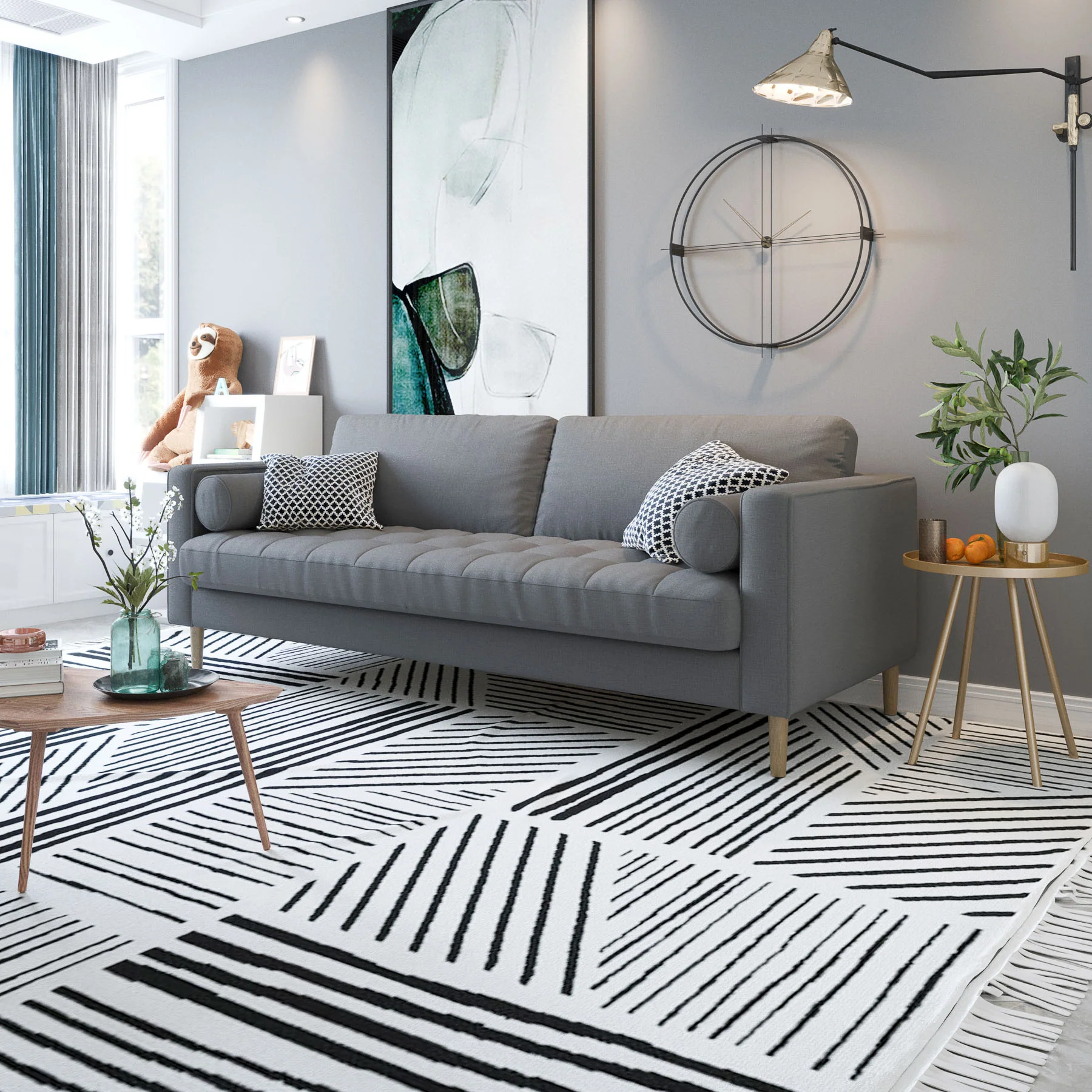 Palo Sofa T  | 3+ Seater (7 feet) | Tufted - Image 25