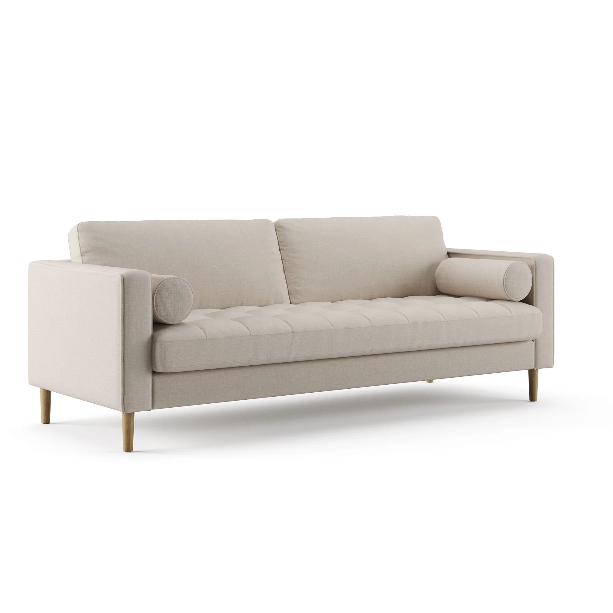 Palo Sofa T  | 3+ Seater (7 feet) | Tufted - Image 3