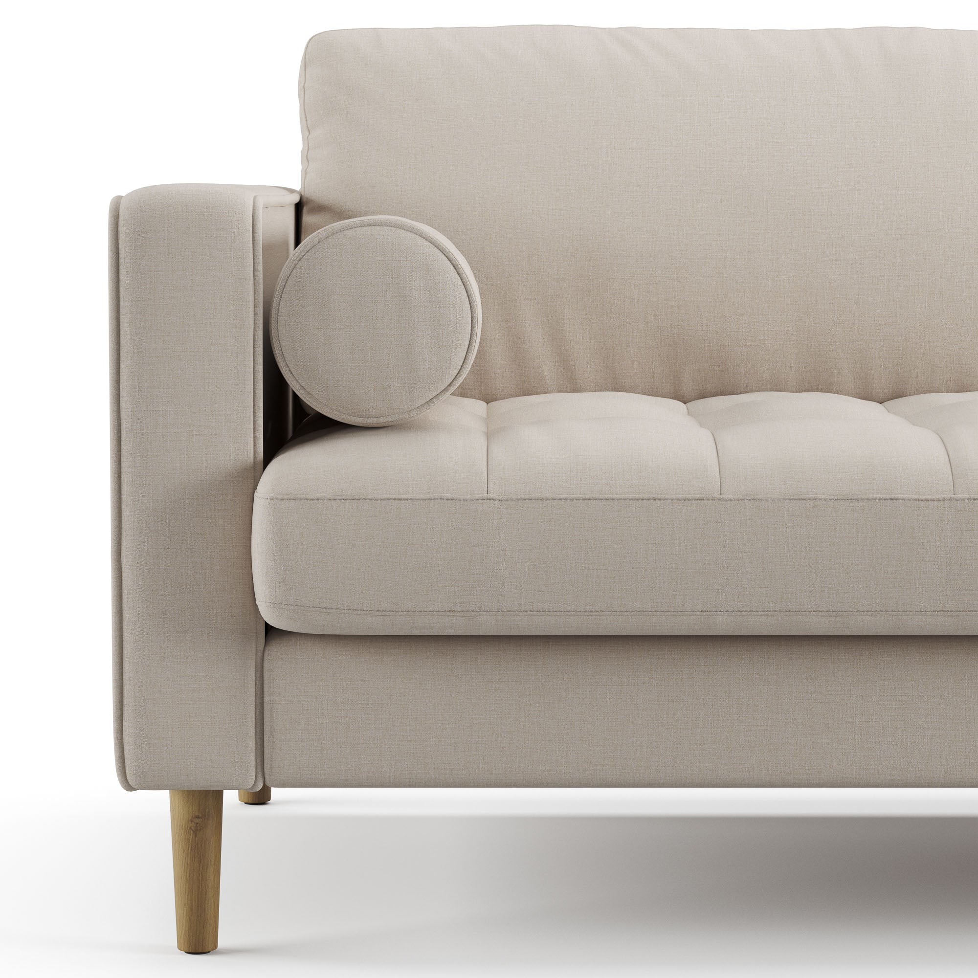 Palo Sofa T  | 3+ Seater (7 feet) | Tufted - Image 4