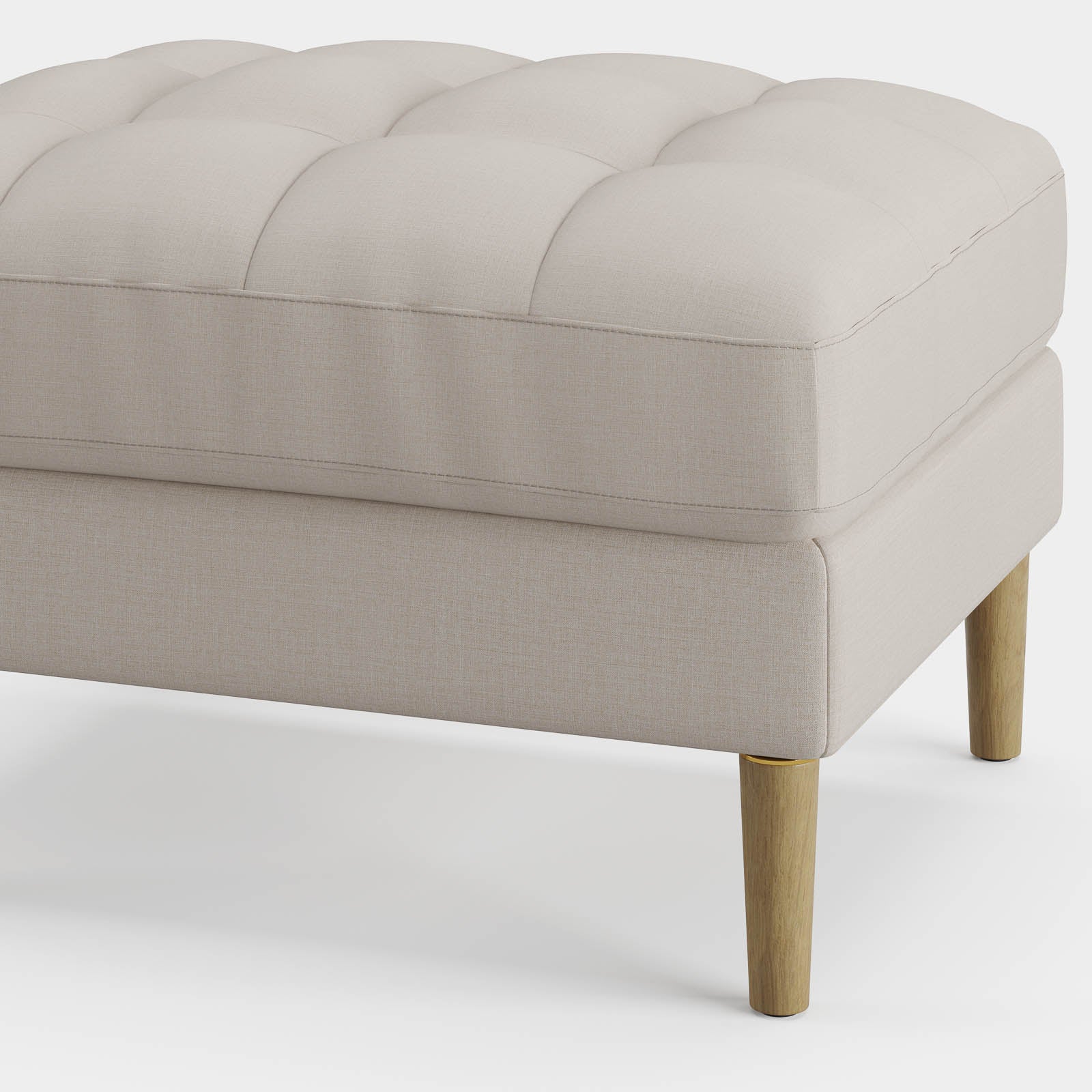 Palo Sofa Ottoman T  | 2.5 feet | Tufted - Image 13